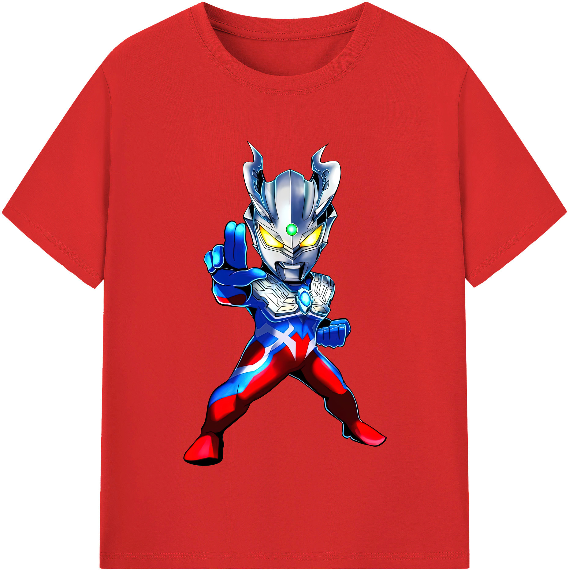 （画像用） ウルトラマン Ultraman レディースカジュアルプリントTシャツ（綿100％）