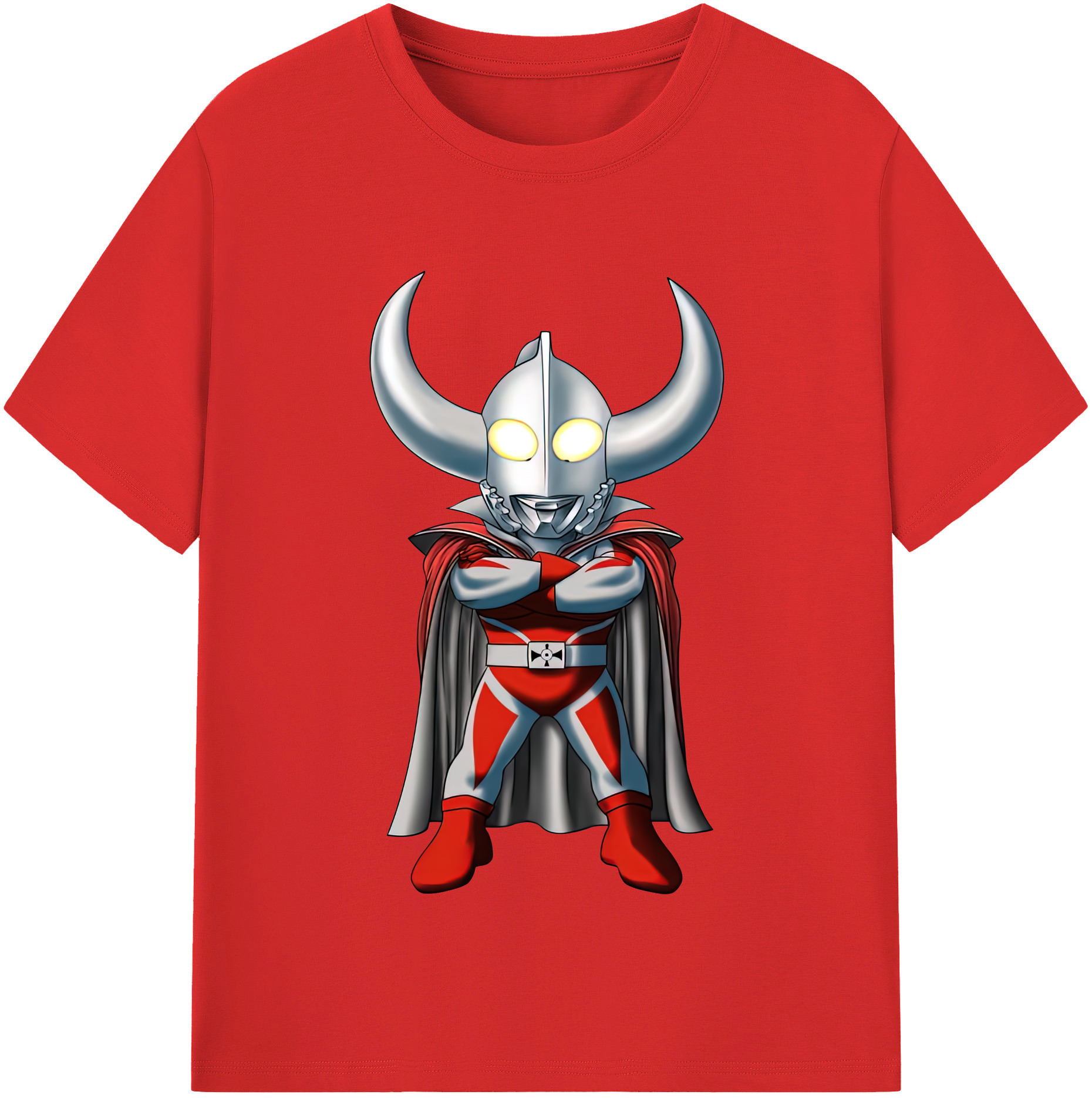 （画像用） ウルトラマン Ultraman レディースカジュアルプリントTシャツ（綿100％）