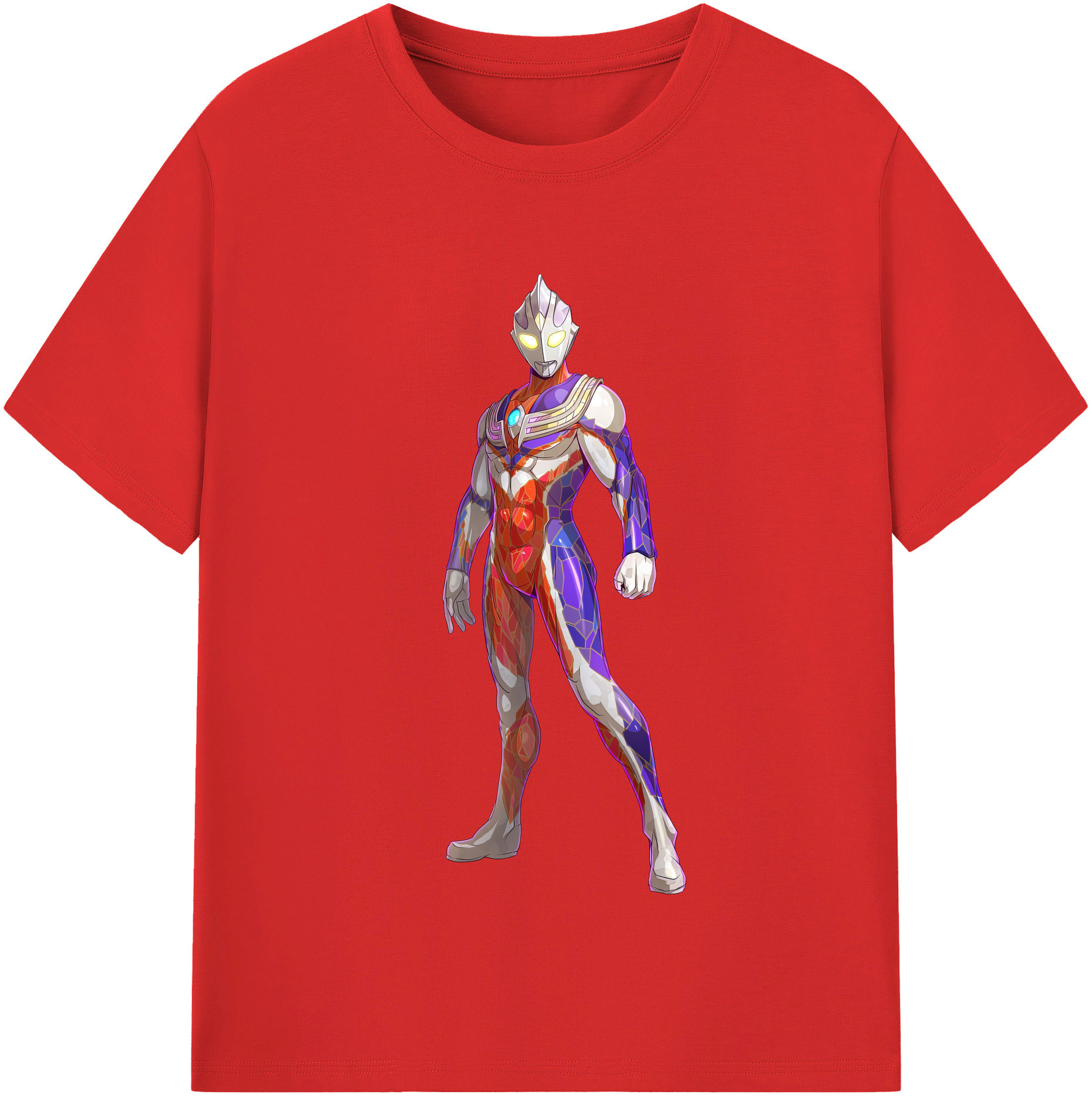 （画像用） ウルトラマン Ultraman レディースカジュアルプリントTシャツ（綿100％）
