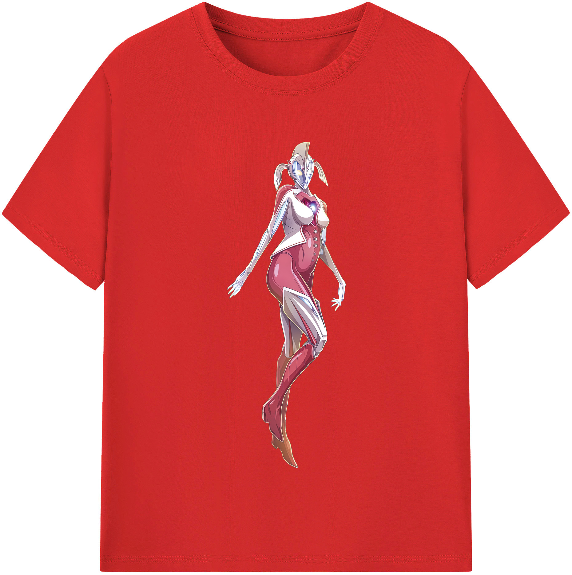 （画像用） ウルトラマン Ultraman レディースカジュアルプリントTシャツ（綿100％）