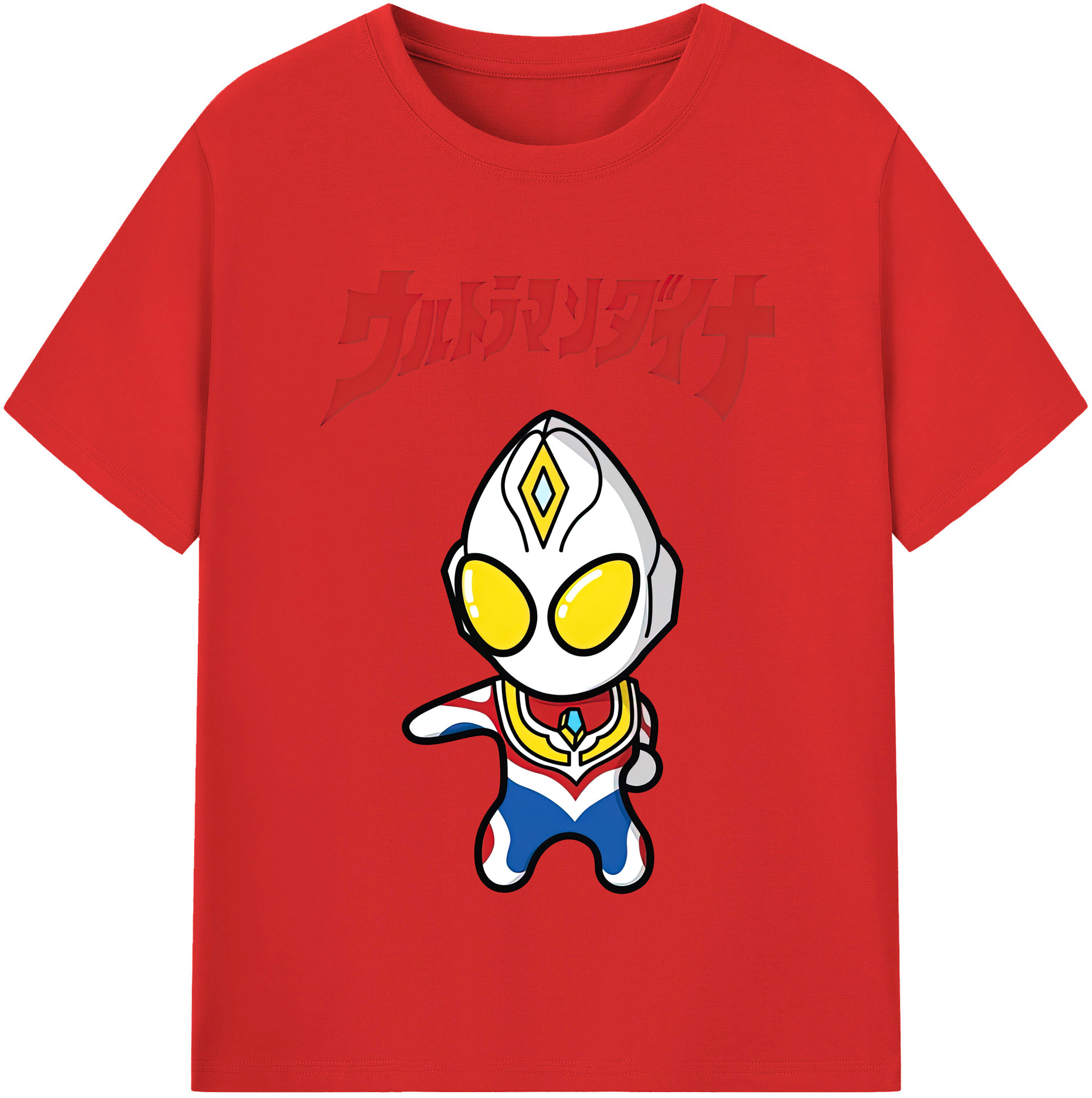 （画像用） ウルトラマン Ultraman レディースカジュアルプリントTシャツ（綿100％）