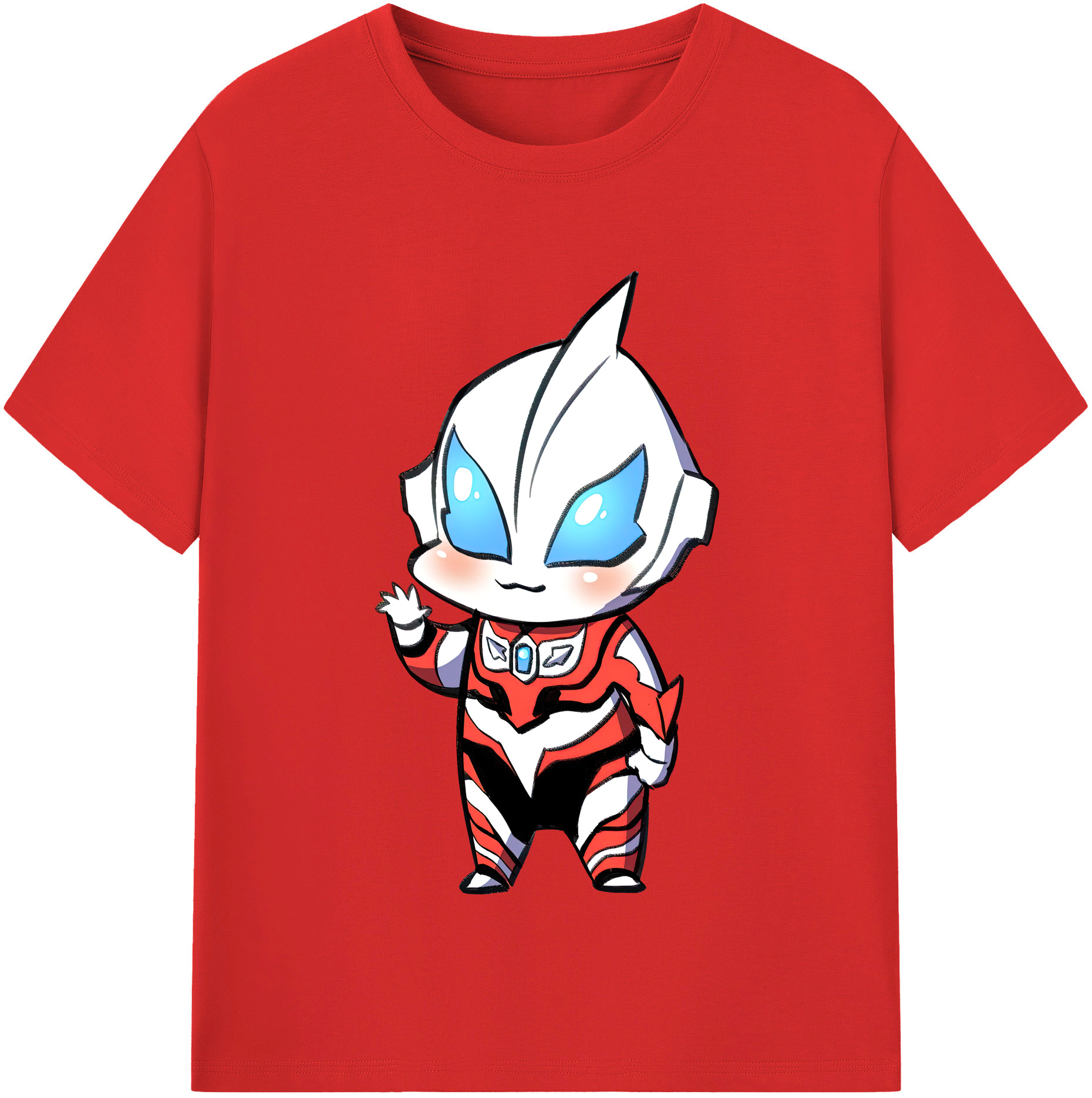 （画像用） ウルトラマン Ultraman レディースカジュアルプリントTシャツ（綿100％）