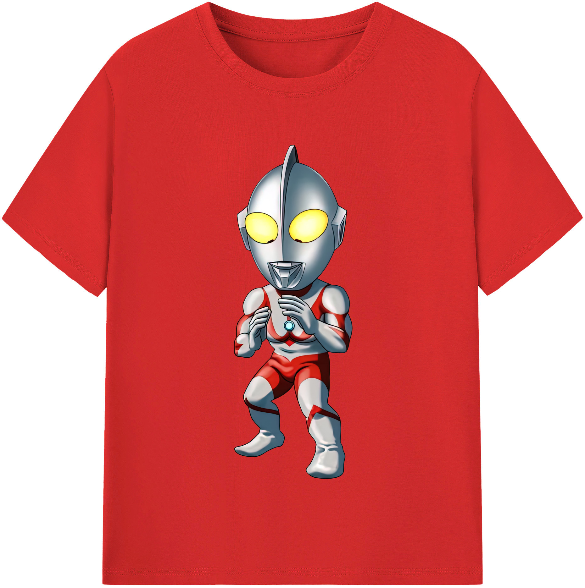 （画像用） ウルトラマン Ultraman レディースカジュアルプリントTシャツ（綿100％）