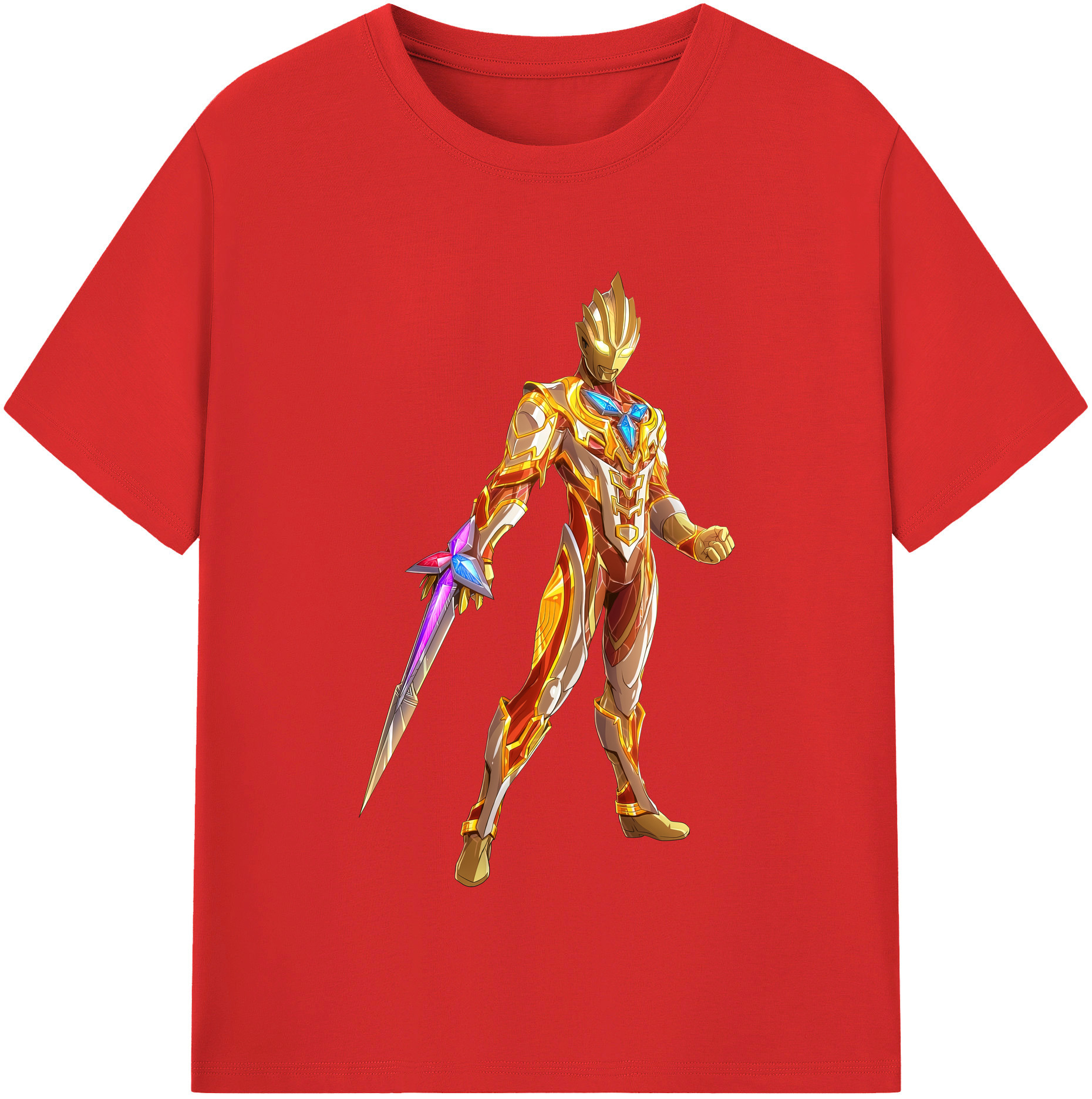 （画像用） ウルトラマン Ultraman レディースカジュアルプリントTシャツ（綿100％）