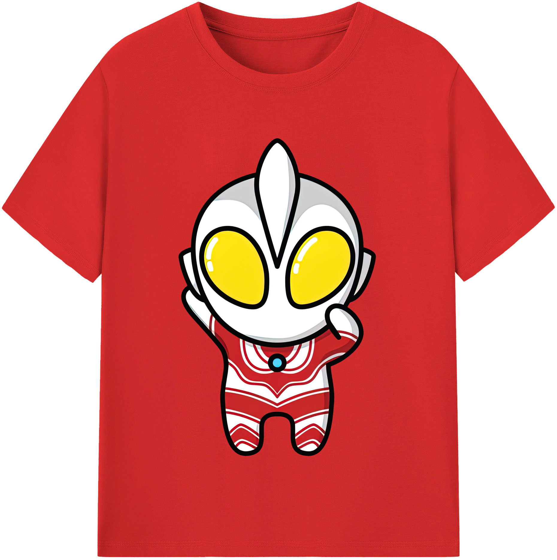（画像用） ウルトラマン Ultraman レディースカジュアルプリントTシャツ（綿100％）
