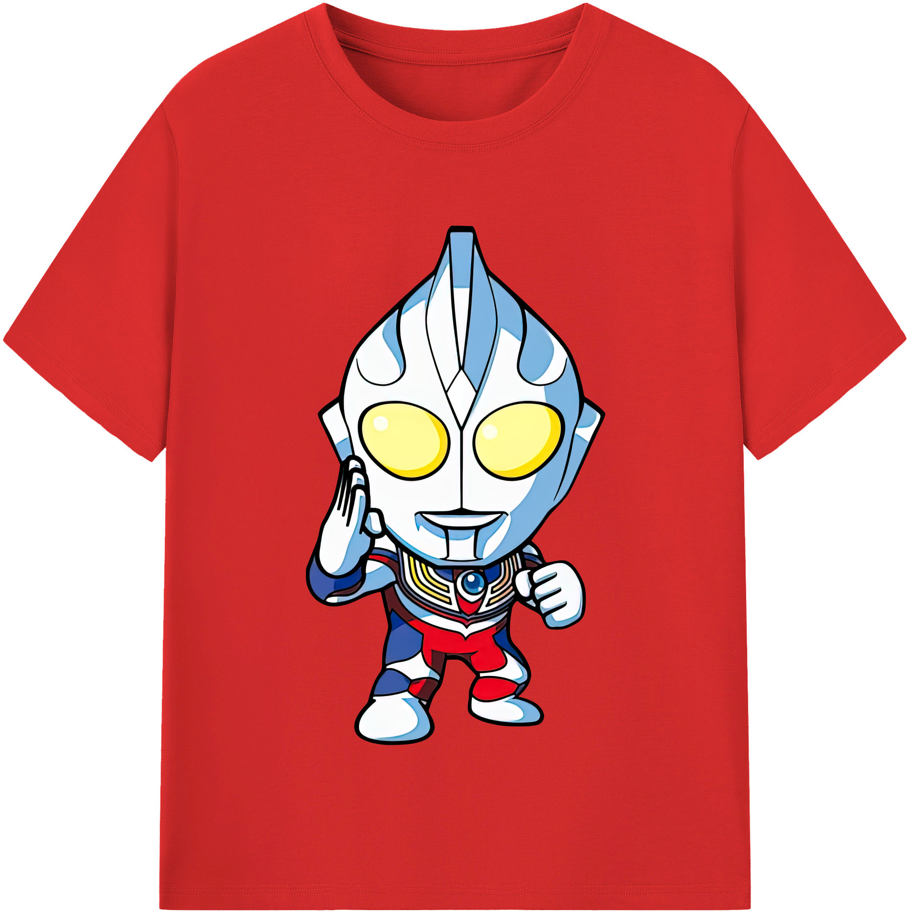 （画像用） ウルトラマン Ultraman レディースカジュアルプリントTシャツ（綿100％）