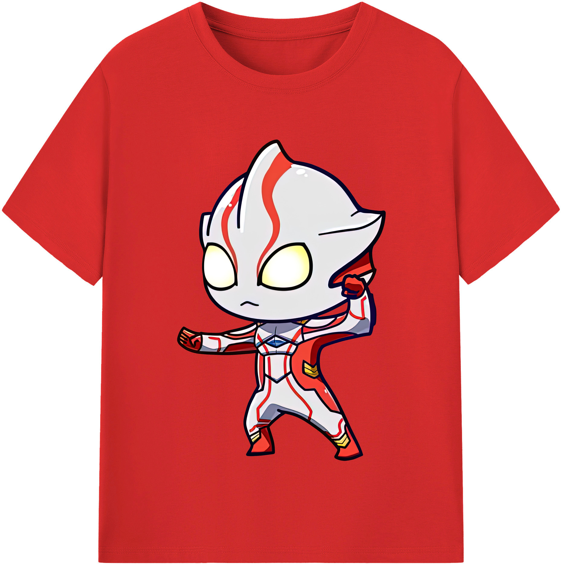 （画像用） ウルトラマン Ultraman レディースカジュアルプリントTシャツ（綿100％）