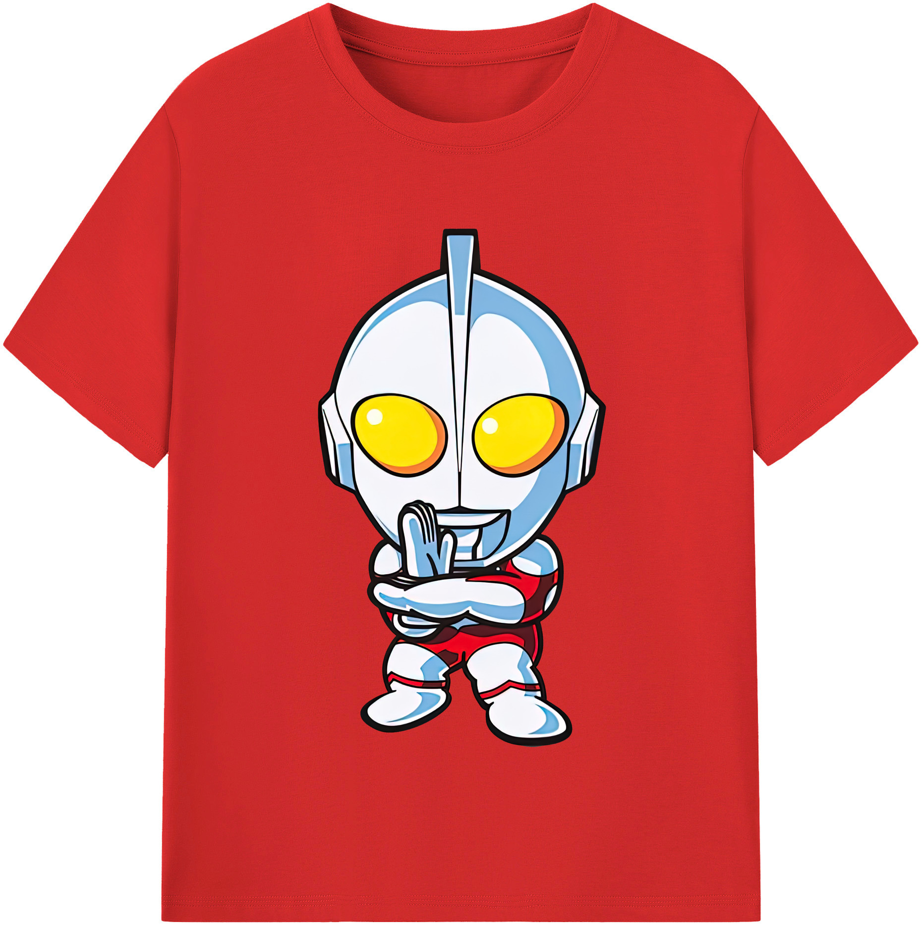 （画像用） ウルトラマン Ultraman レディースカジュアルプリントTシャツ（綿100％）