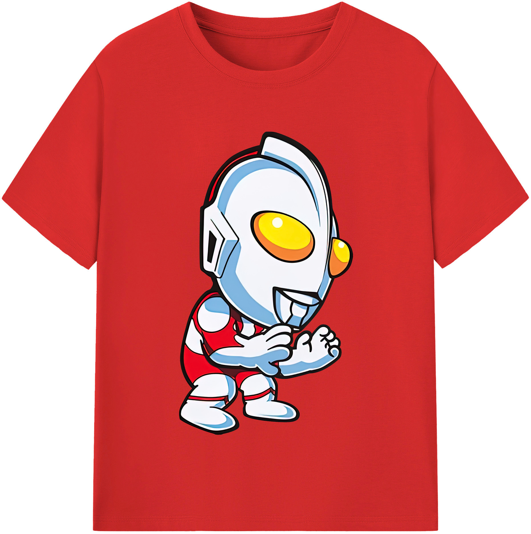（画像用） ウルトラマン Ultraman レディースカジュアルプリントTシャツ（綿100％）