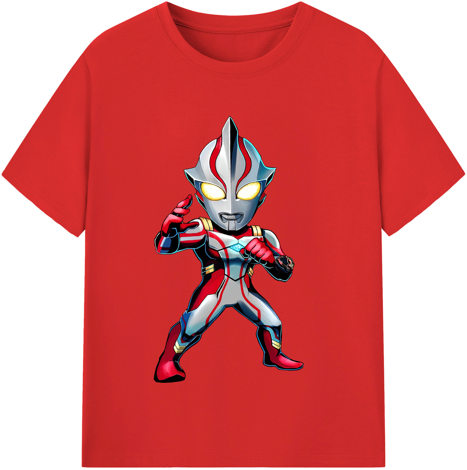 （画像用） ウルトラマン Ultraman レディースカジュアルプリントTシャツ（綿100％）