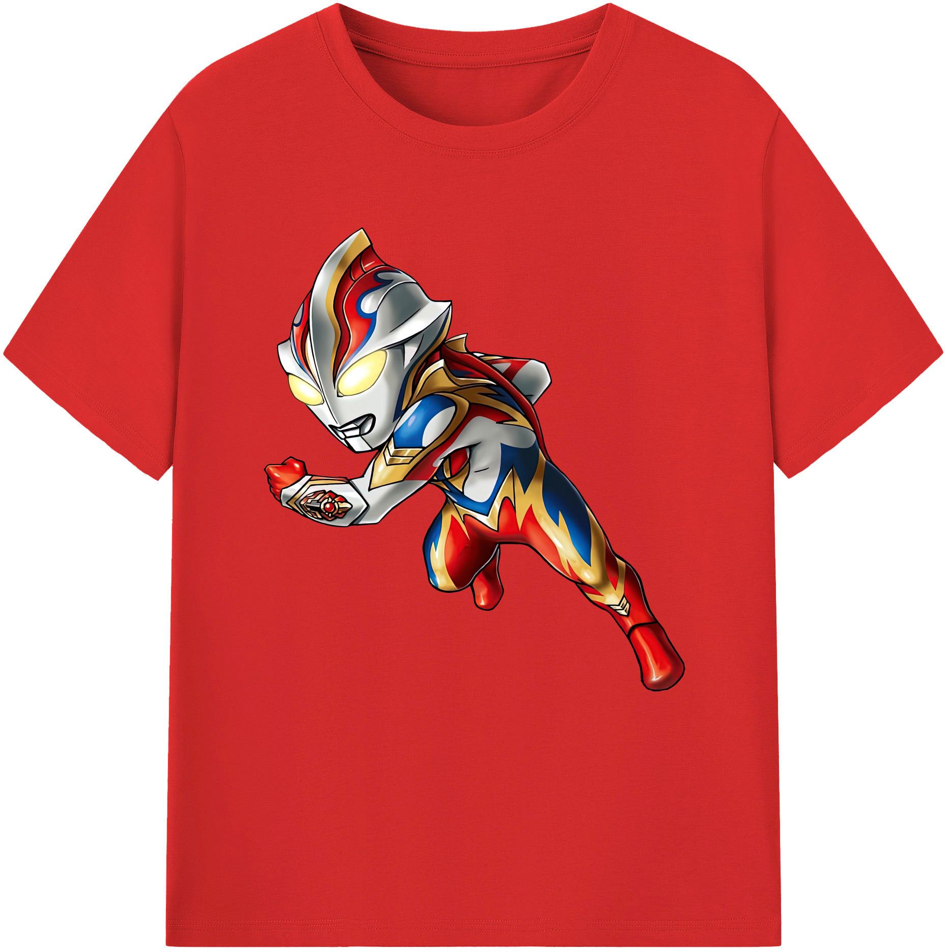（画像用） ウルトラマン Ultraman レディースカジュアルプリントTシャツ（綿100％）