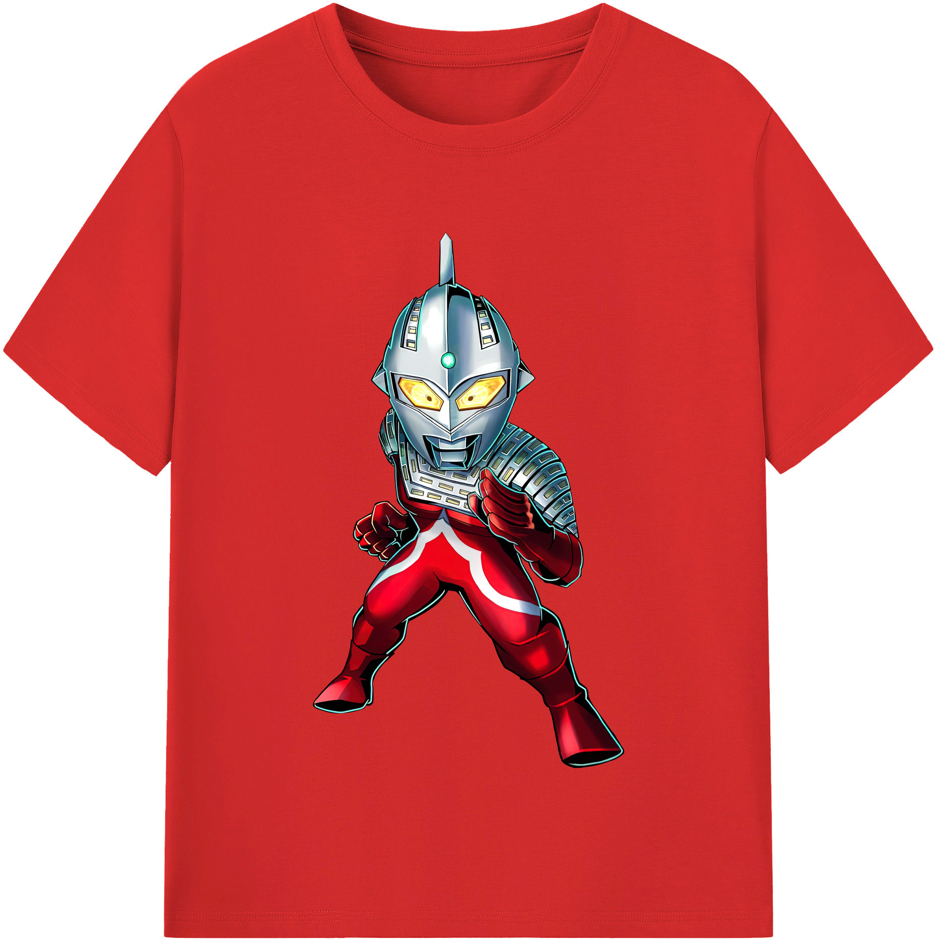 （画像用） ウルトラマン Ultraman レディースカジュアルプリントTシャツ（綿100％）