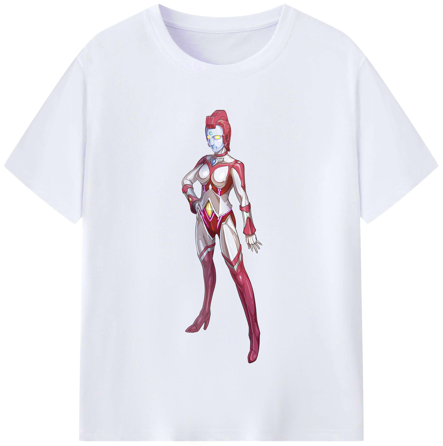 （画像用） ウルトラマン Ultraman レディースカジュアルプリントTシャツ（綿100％）