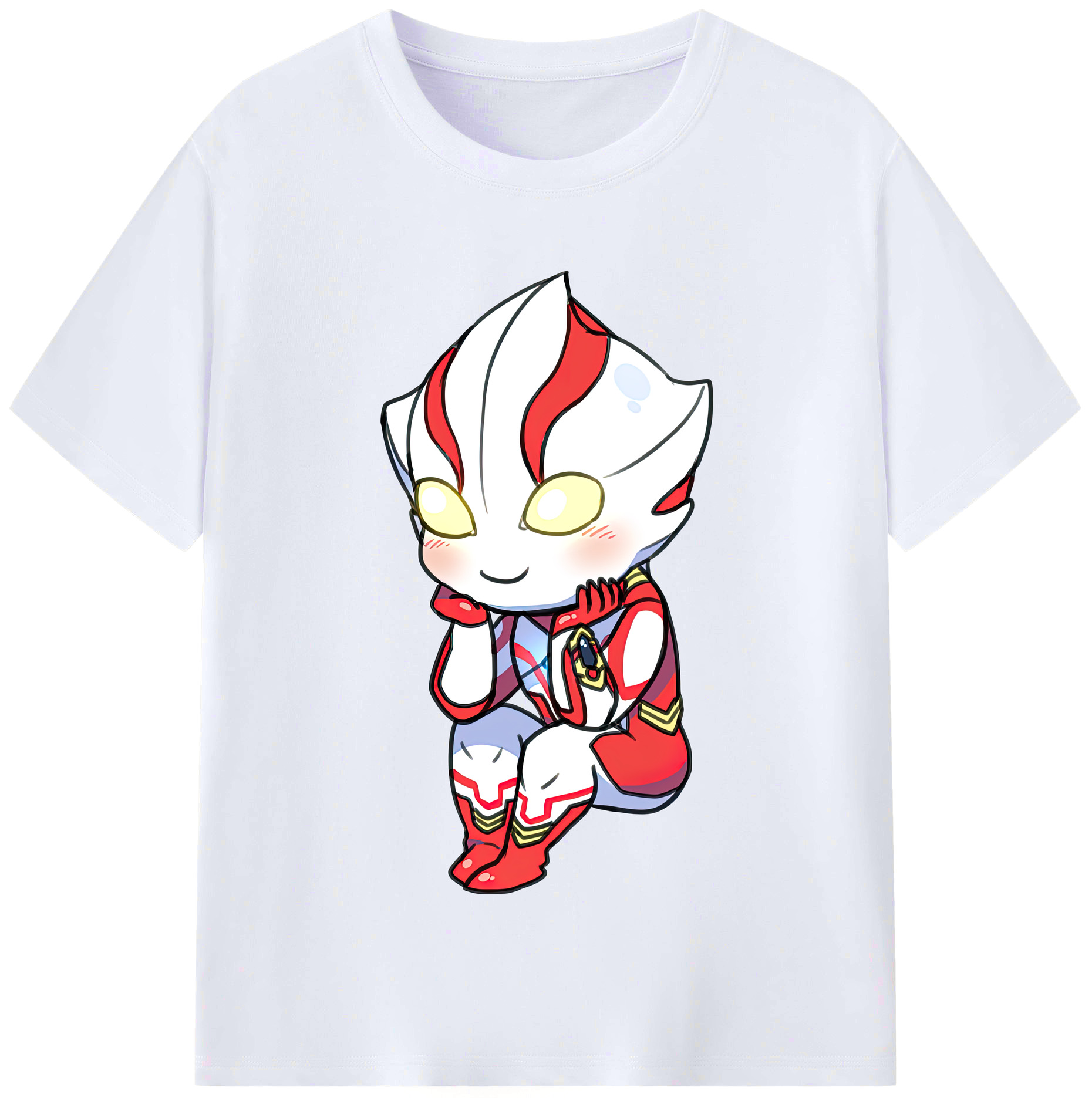 （画像用） ウルトラマン Ultraman レディースカジュアルプリントTシャツ（綿100％）