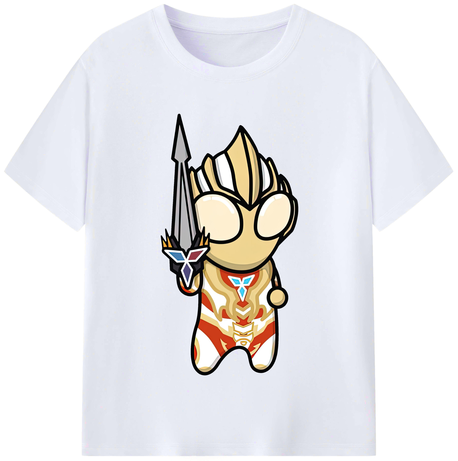 （画像用） ウルトラマン Ultraman レディースカジュアルプリントTシャツ（綿100％）