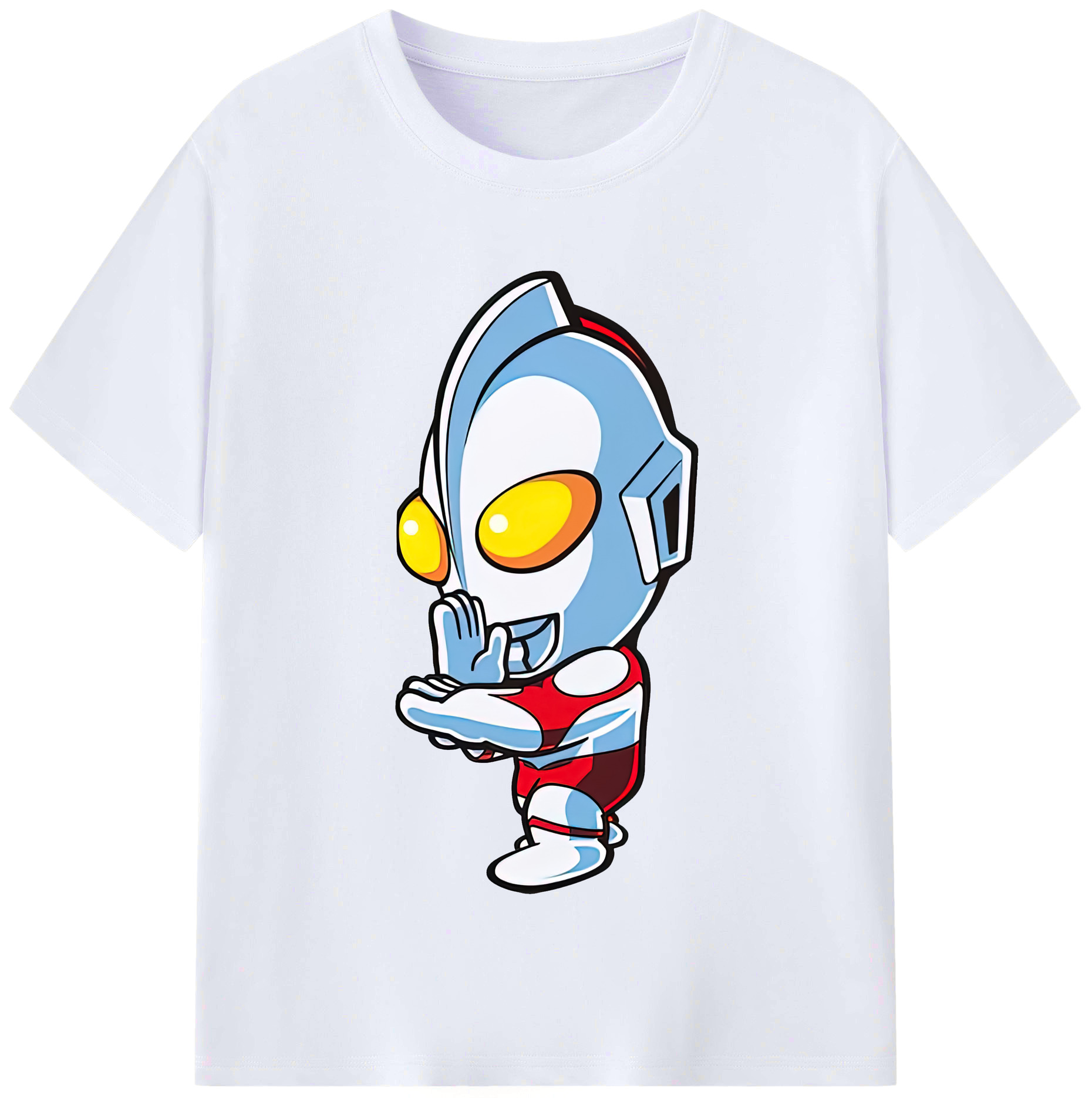（画像用） ウルトラマン Ultraman レディースカジュアルプリントTシャツ（綿100％）