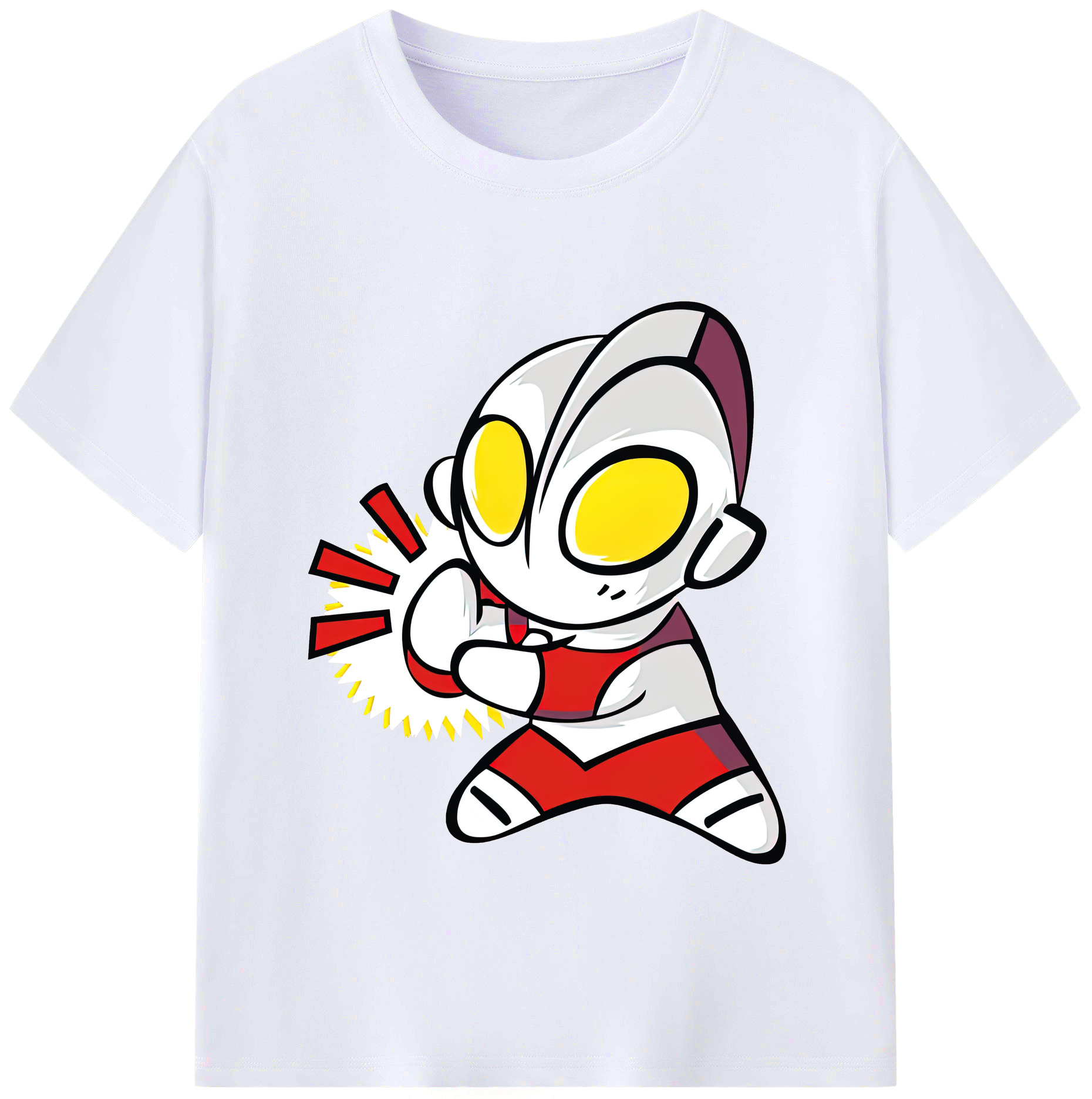 （画像用） ウルトラマン Ultraman レディースカジュアルプリントTシャツ（綿100％）