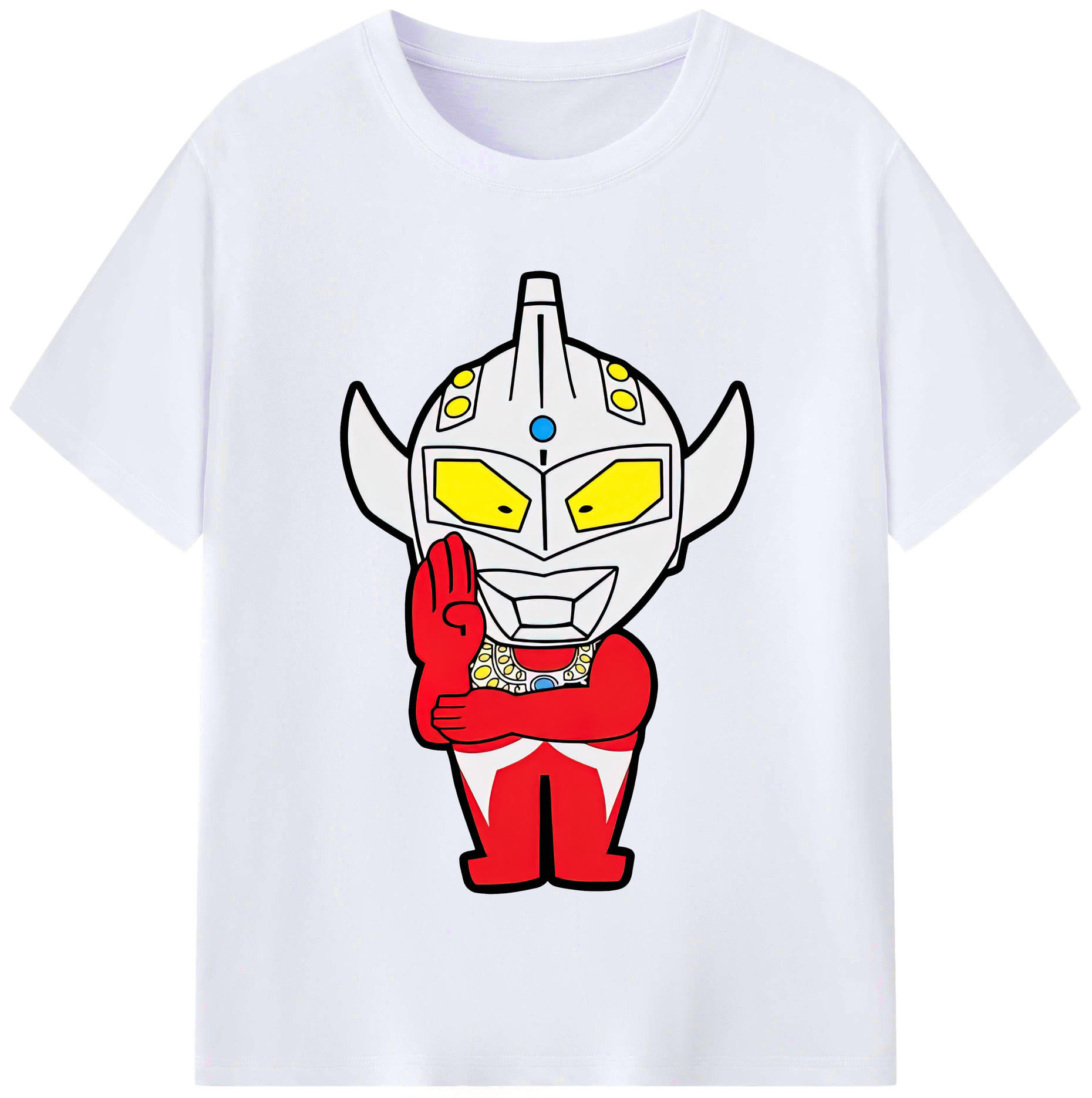 （画像用） ウルトラマン Ultraman レディースカジュアルプリントTシャツ（綿100％）
