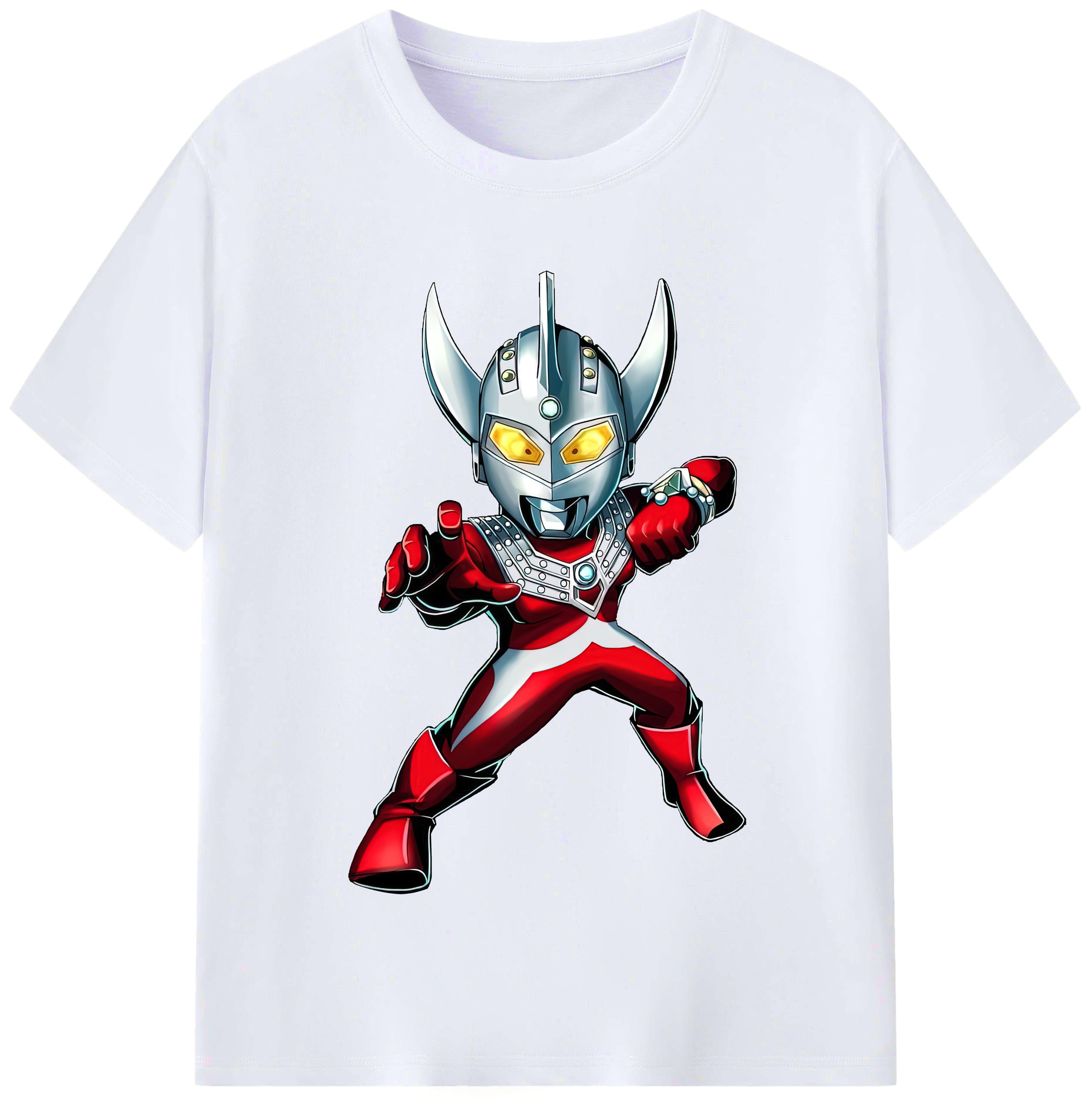 （画像用） ウルトラマン Ultraman レディースカジュアルプリントTシャツ（綿100％）