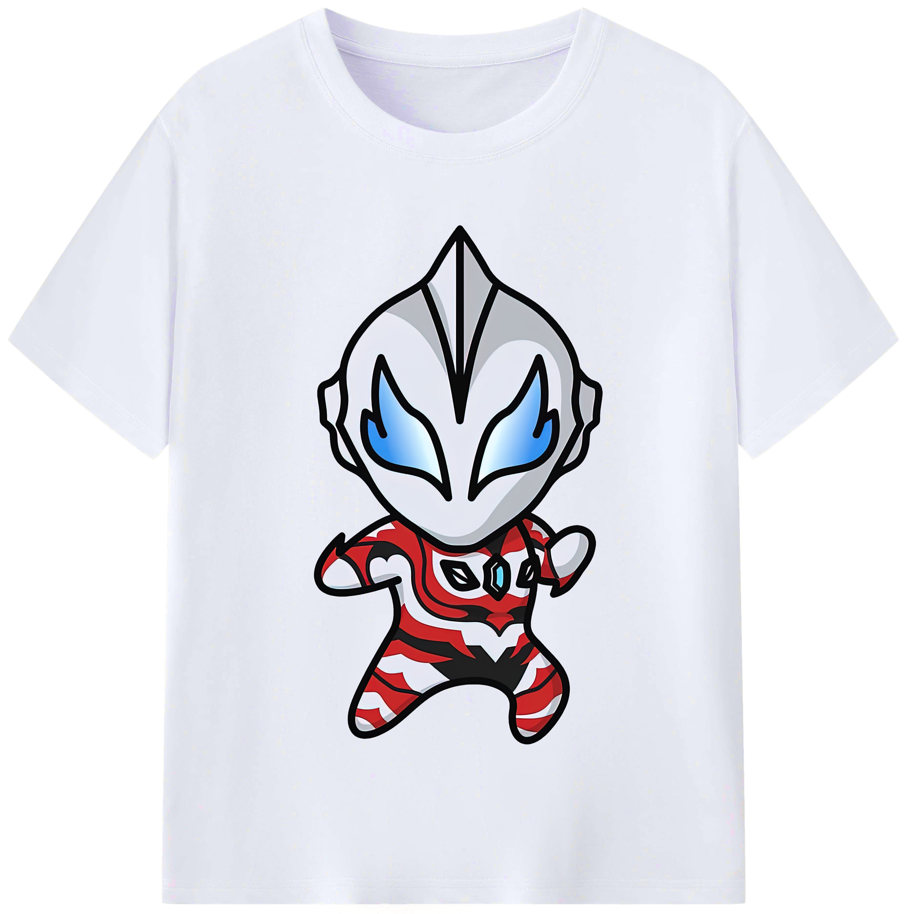（画像用） ウルトラマン Ultraman レディースカジュアルプリントTシャツ（綿100％）
