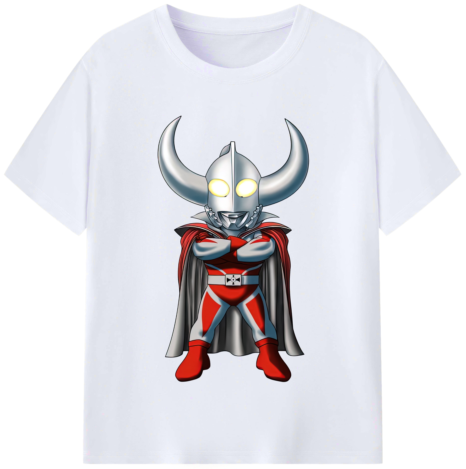（画像用） ウルトラマン Ultraman レディースカジュアルプリントTシャツ（綿100％）