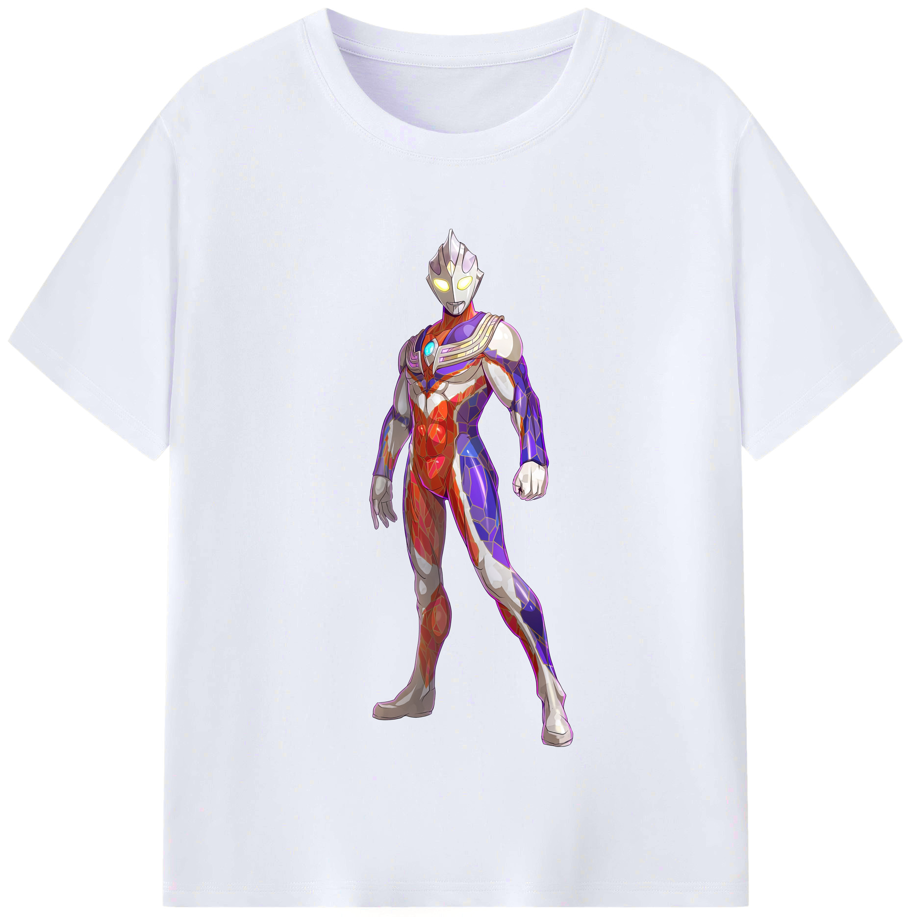 （画像用） ウルトラマン Ultraman レディースカジュアルプリントTシャツ（綿100％）