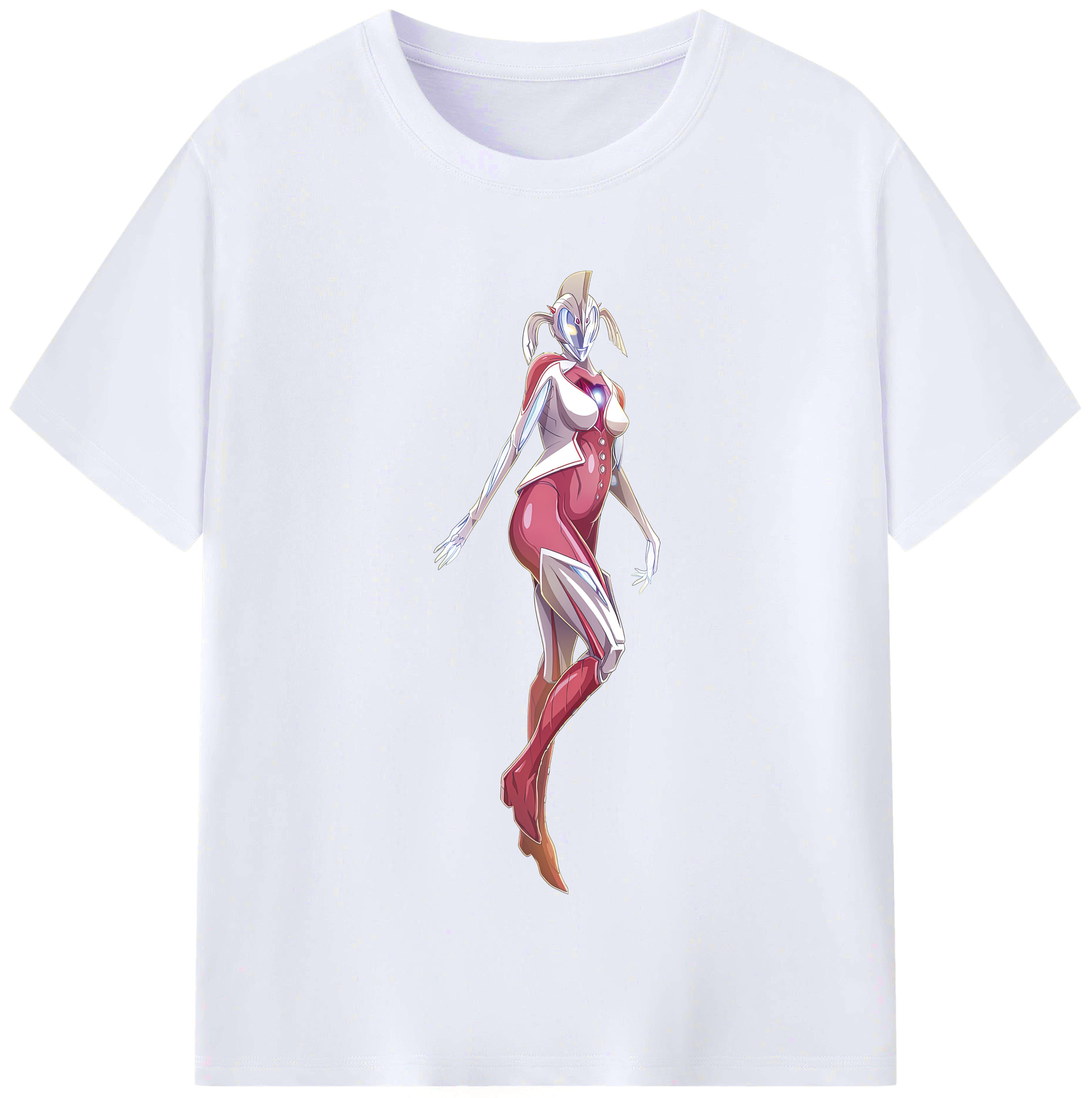 （画像用） ウルトラマン Ultraman レディースカジュアルプリントTシャツ（綿100％）