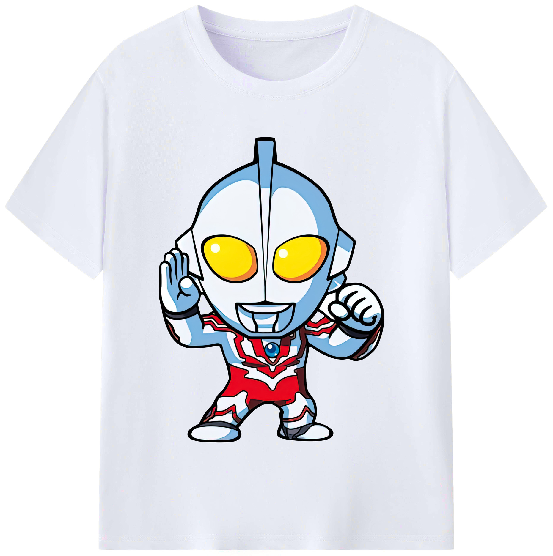 （画像用） ウルトラマン Ultraman レディースカジュアルプリントTシャツ（綿100％）