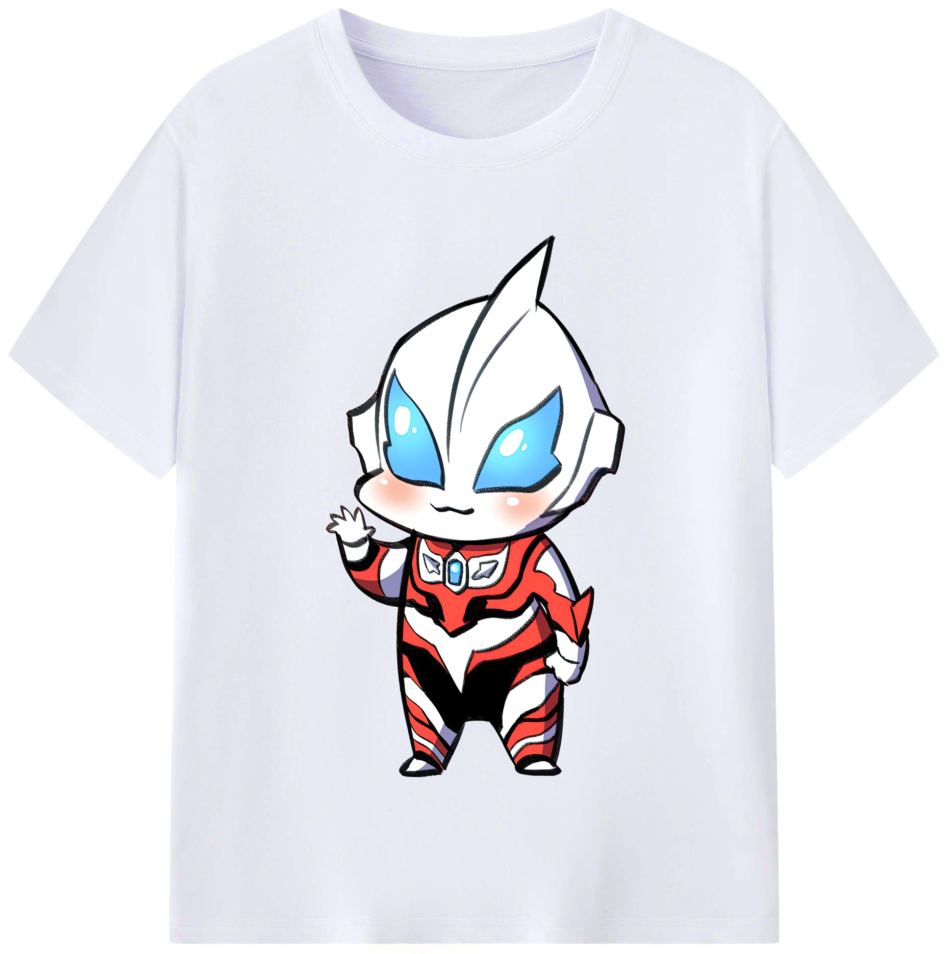 （画像用） ウルトラマン Ultraman レディースカジュアルプリントTシャツ（綿100％）