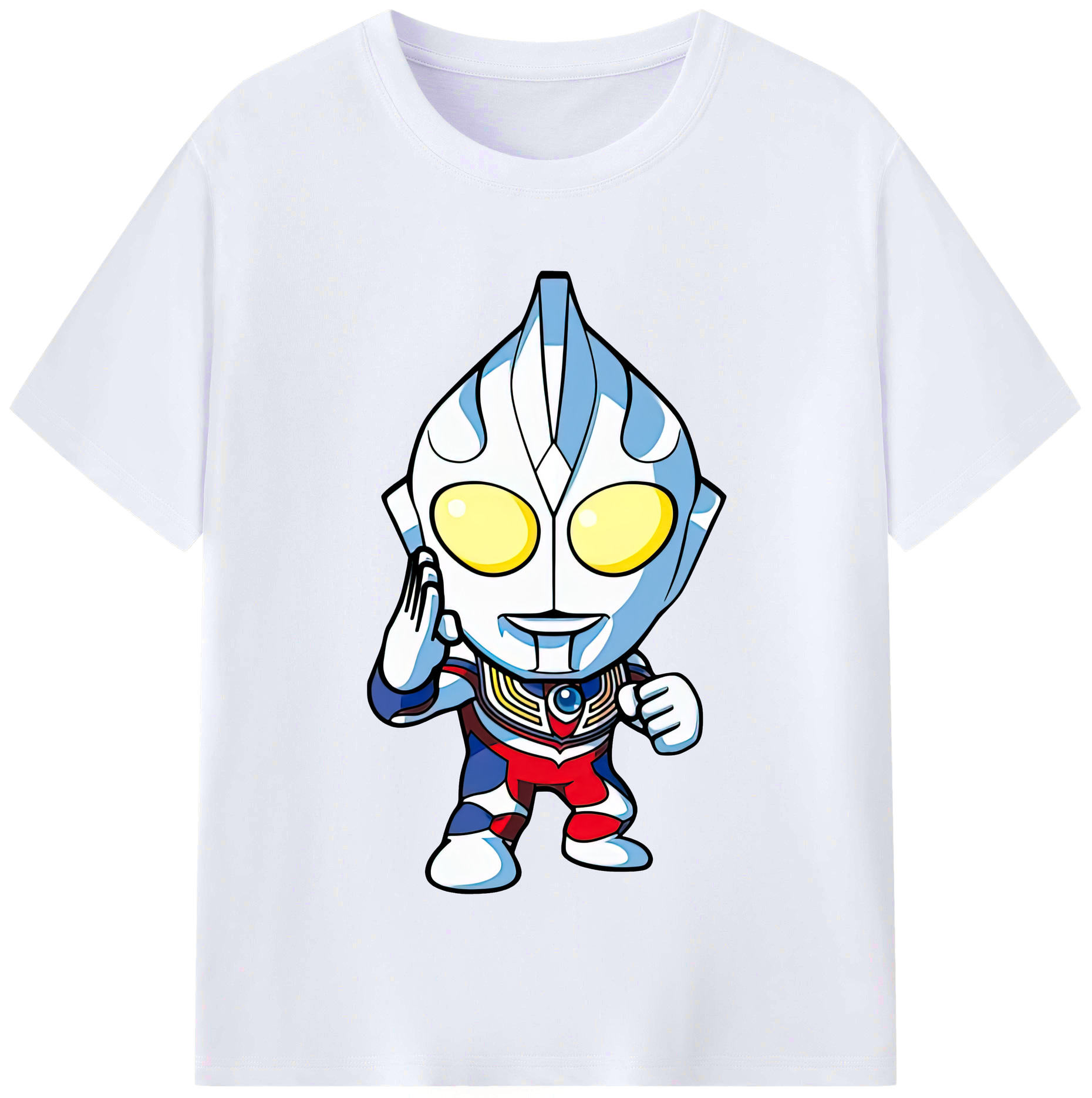 （画像用） ウルトラマン Ultraman レディースカジュアルプリントTシャツ（綿100％）