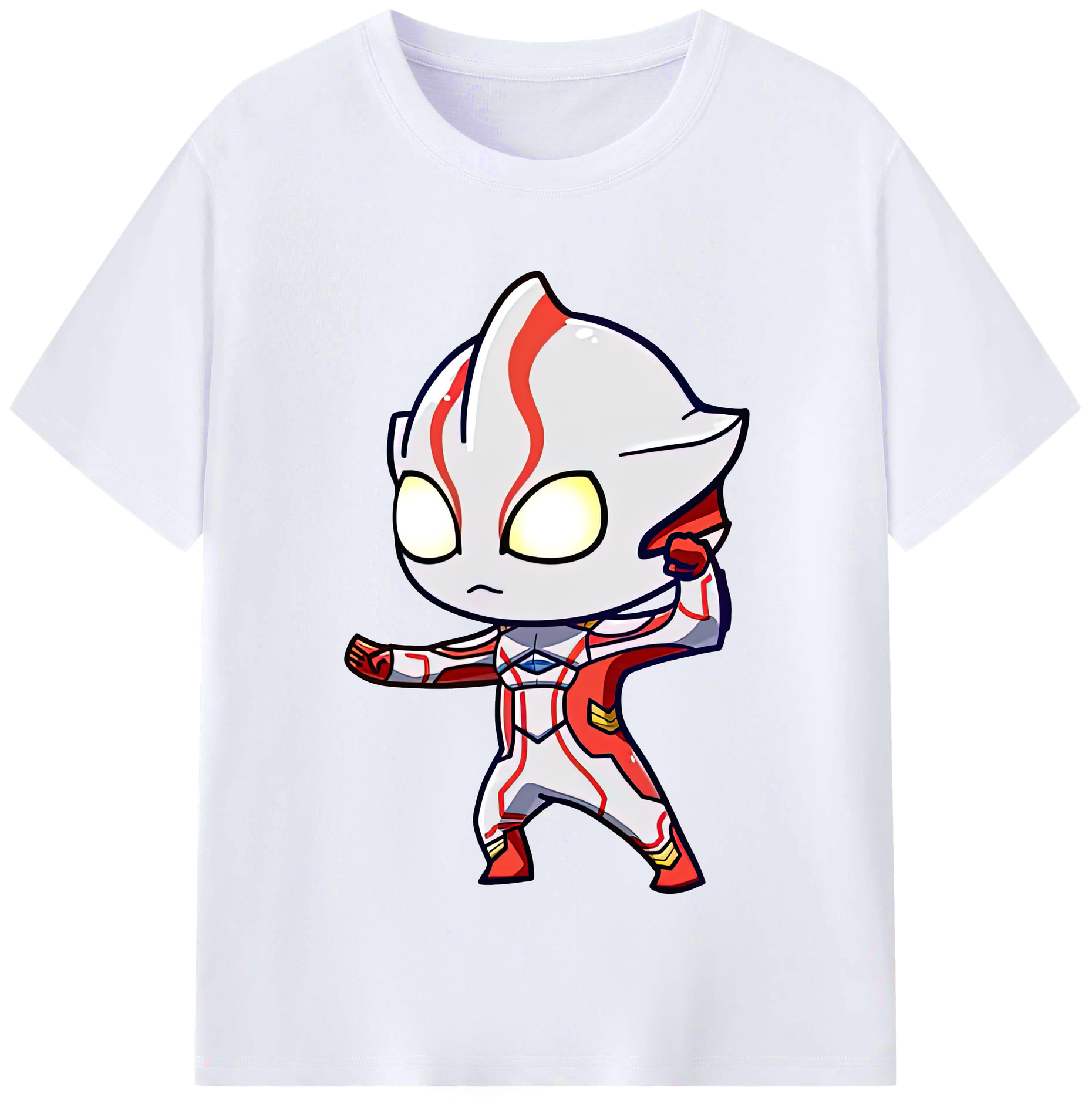 （画像用） ウルトラマン Ultraman レディースカジュアルプリントTシャツ（綿100％）