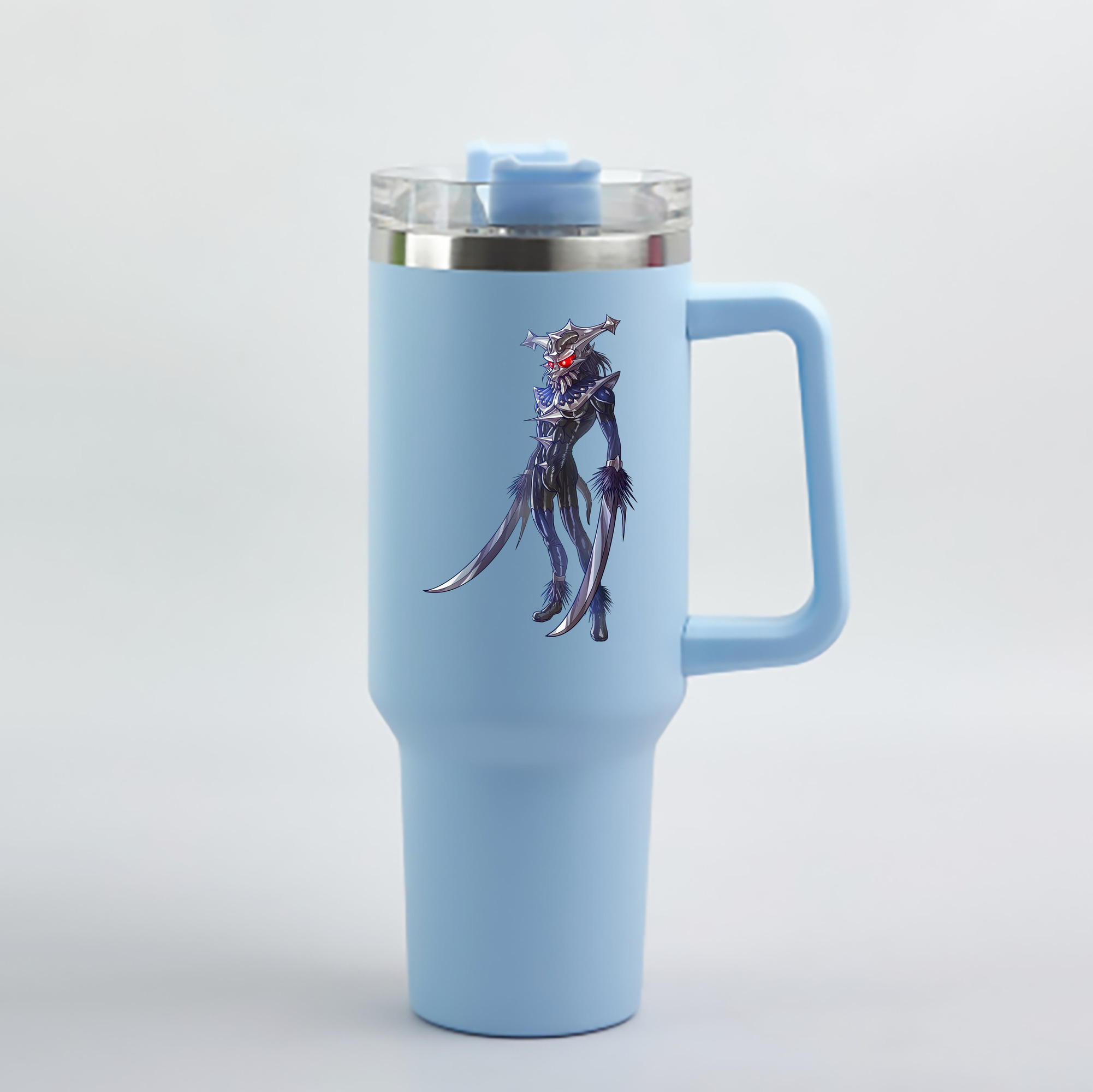 （画像用） ウルトラマン Ultraman 1200mL車用タンブラー - クリスタルステッカー（プラスチックストロー付き）