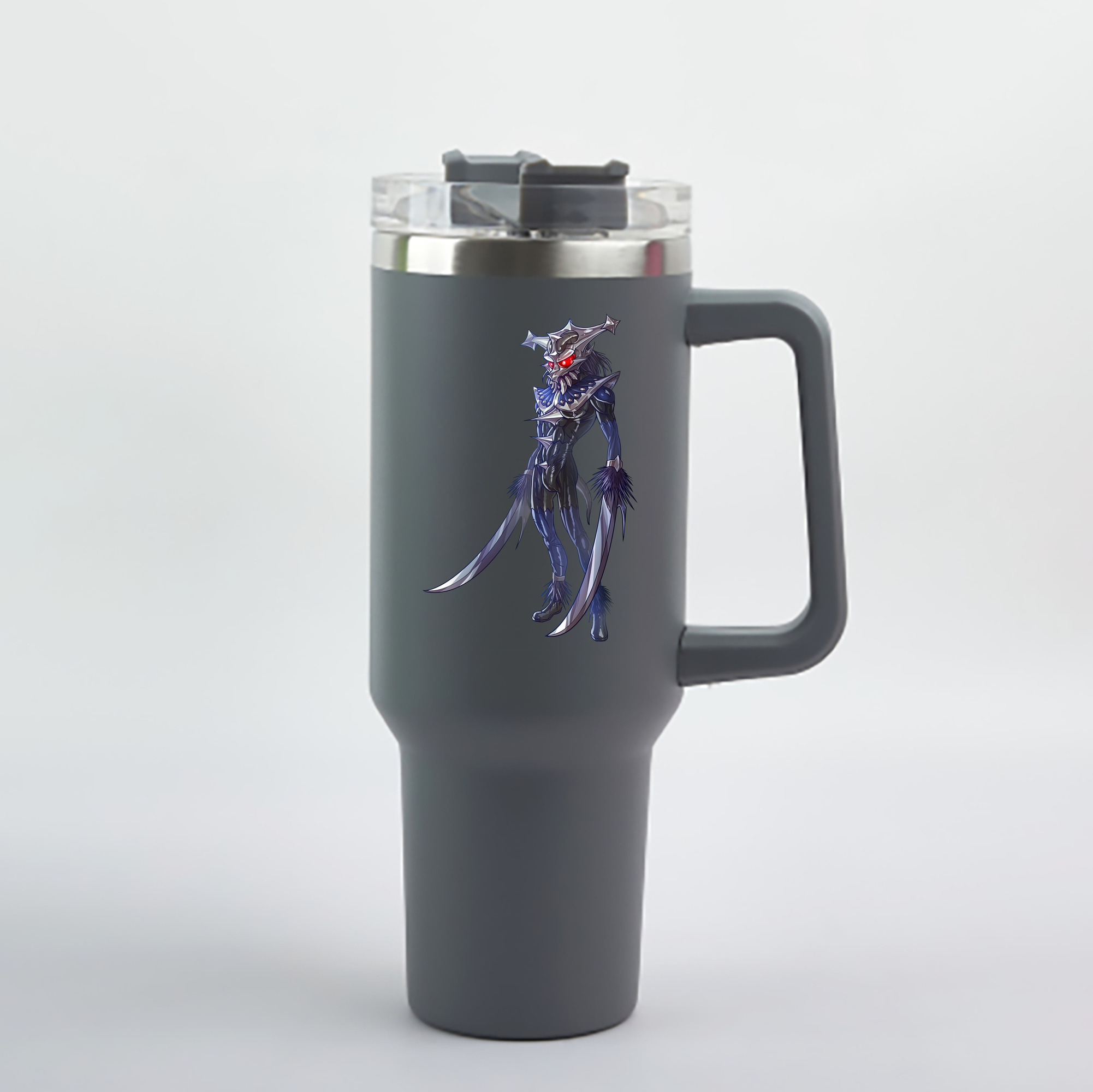 （画像用） ウルトラマン Ultraman 1200mL車用タンブラー - クリスタルステッカー（プラスチックストロー付き）