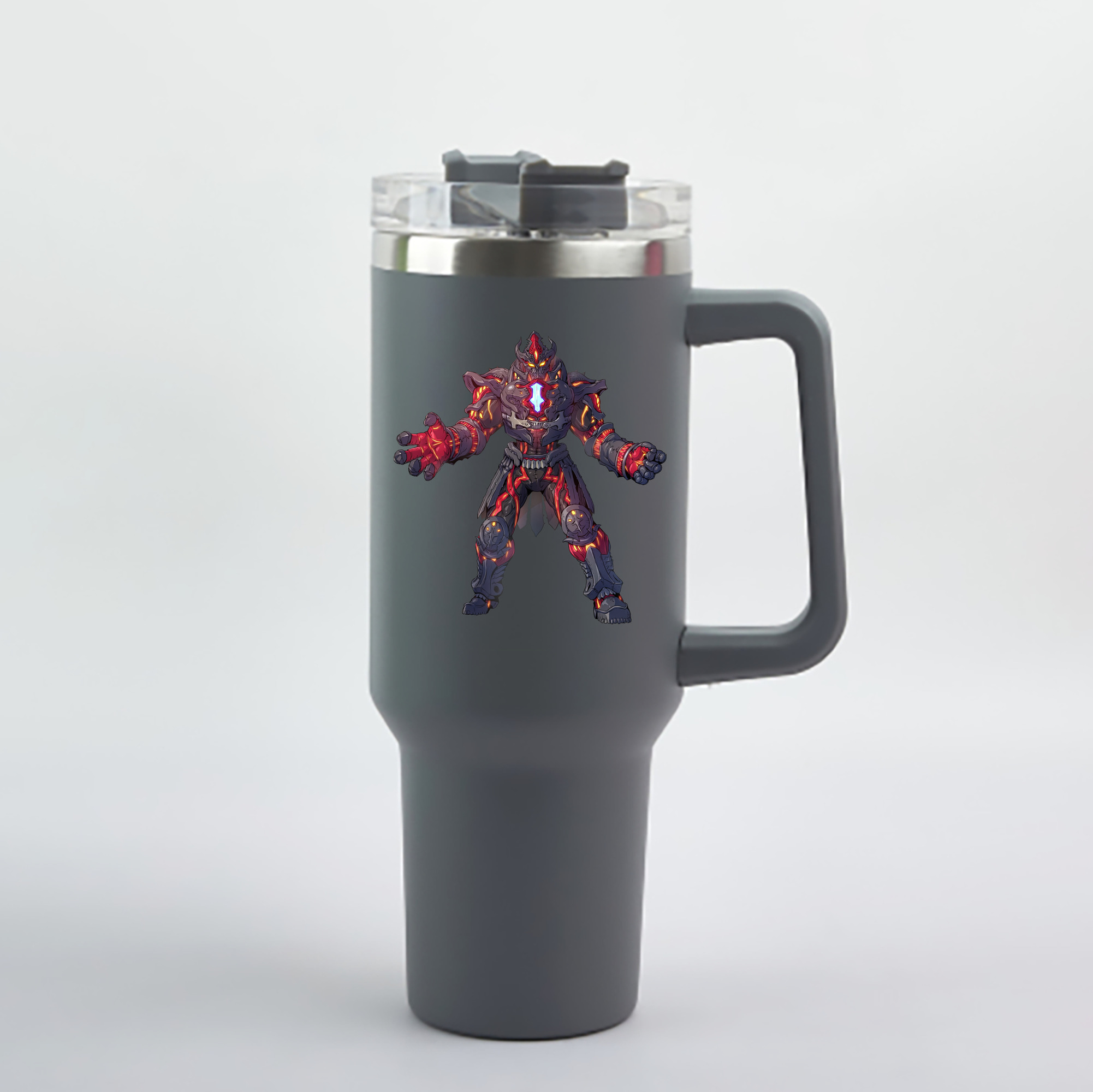 （画像用） ウルトラマン Ultraman 1200mL車用タンブラー - クリスタルステッカー（プラスチックストロー付き）