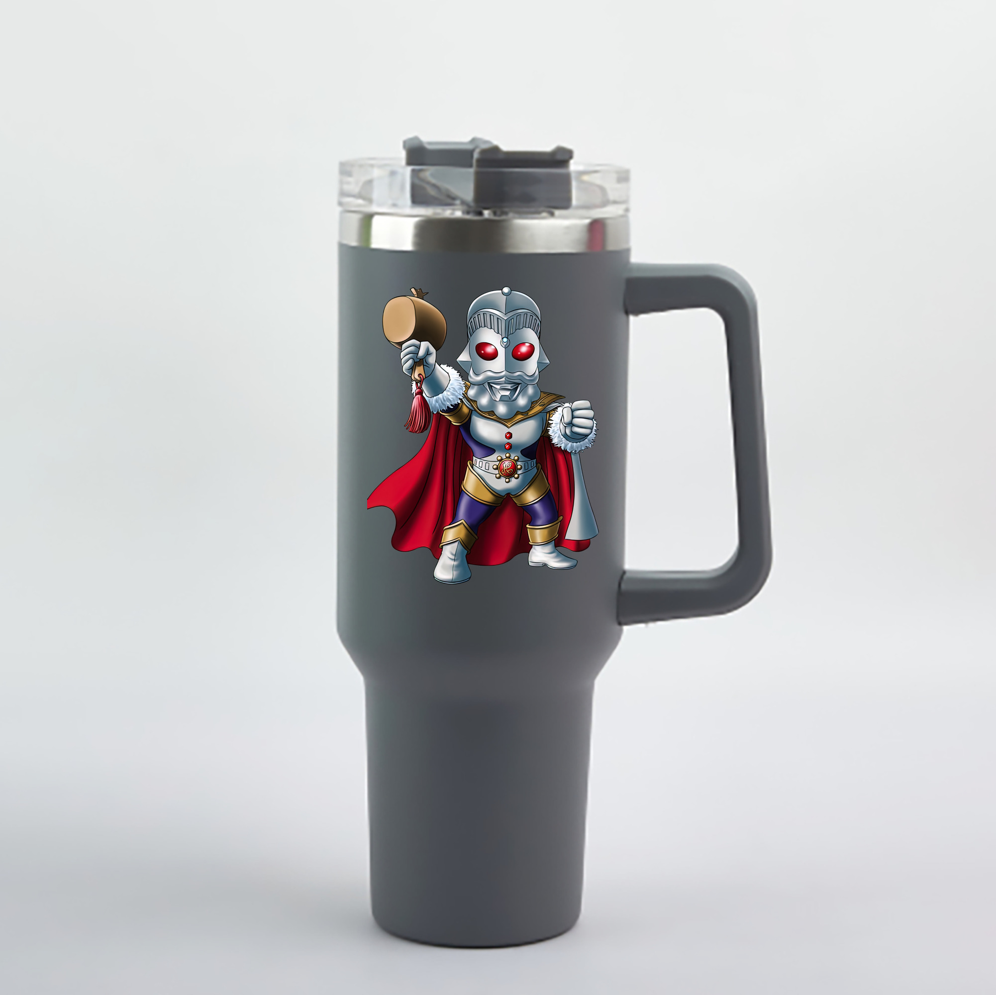 （画像用） ウルトラマン Ultraman 1200mL車用タンブラー - クリスタルステッカー（プラスチックストロー付き）
