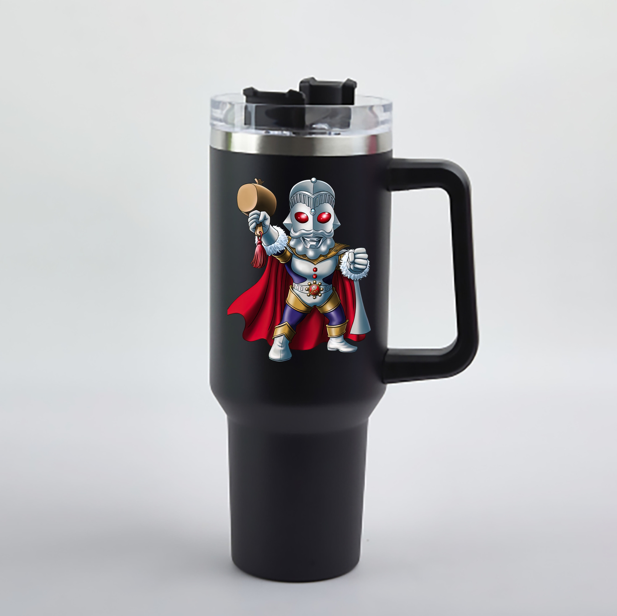 （画像用） ウルトラマン Ultraman 1200mL車用タンブラー - クリスタルステッカー（プラスチックストロー付き）
