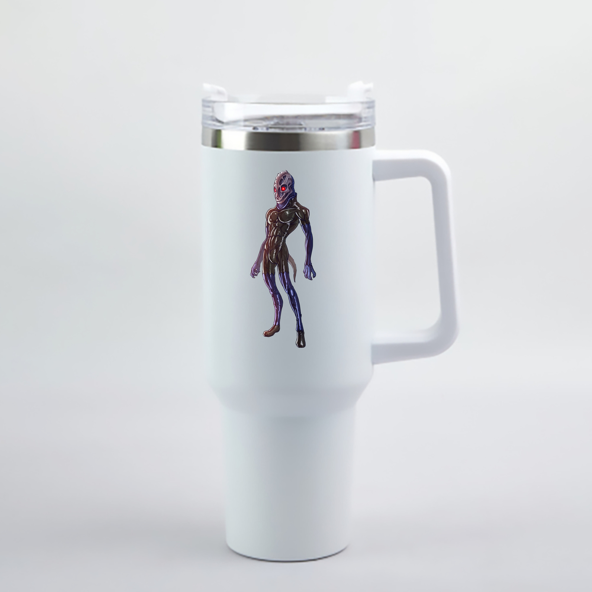 （画像用） ウルトラマン Ultraman 1200mL車用タンブラー - クリスタルステッカー（プラスチックストロー付き）
