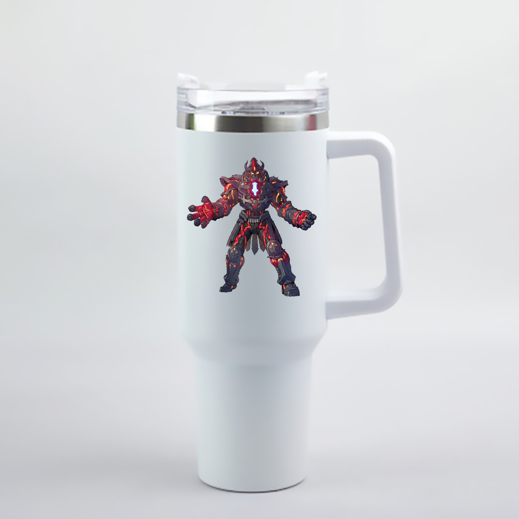 （画像用） ウルトラマン Ultraman 1200mL車用タンブラー - クリスタルステッカー（プラスチックストロー付き）