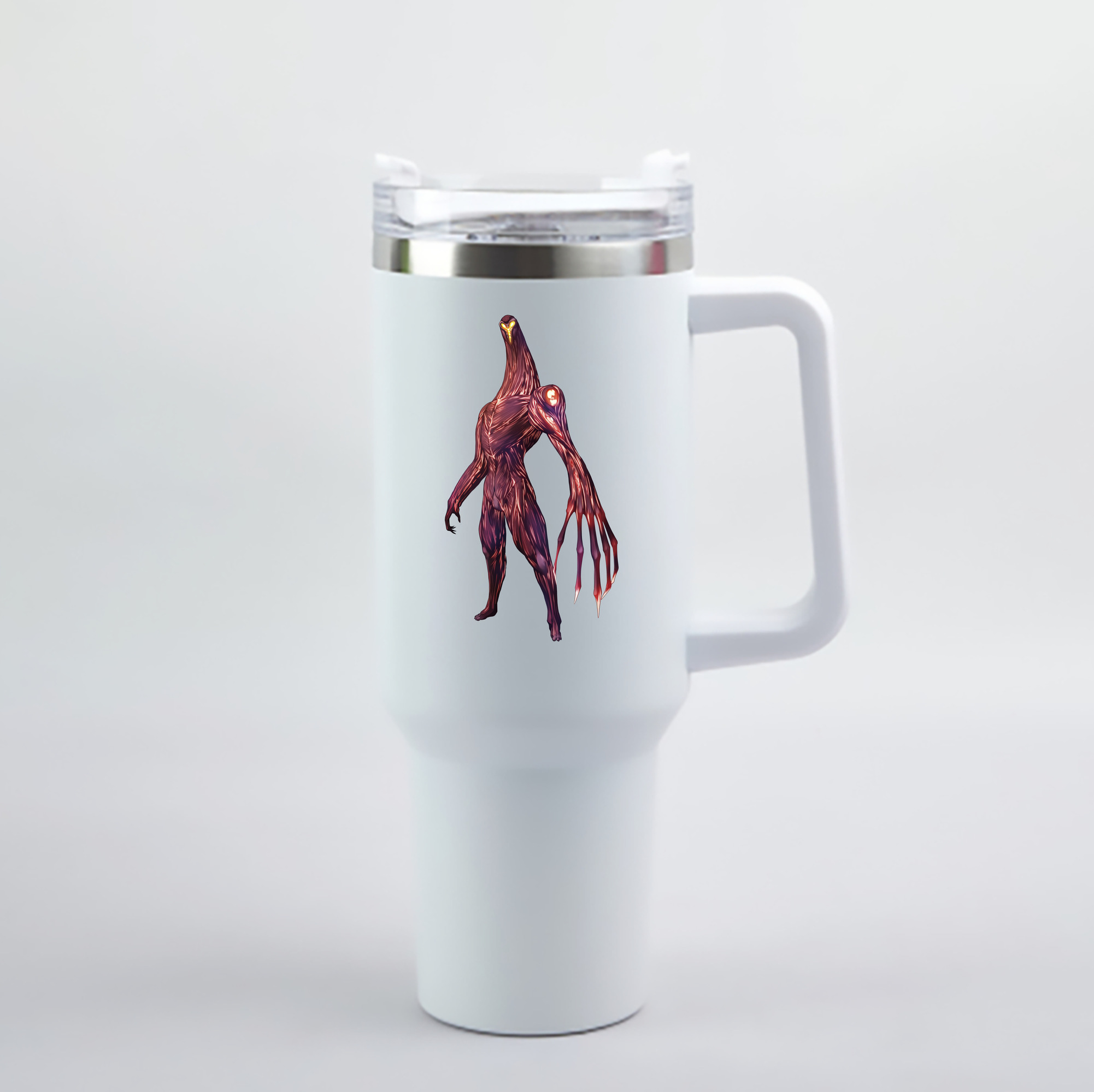 （画像用） ウルトラマン Ultraman 1200mL車用タンブラー - クリスタルステッカー（プラスチックストロー付き）