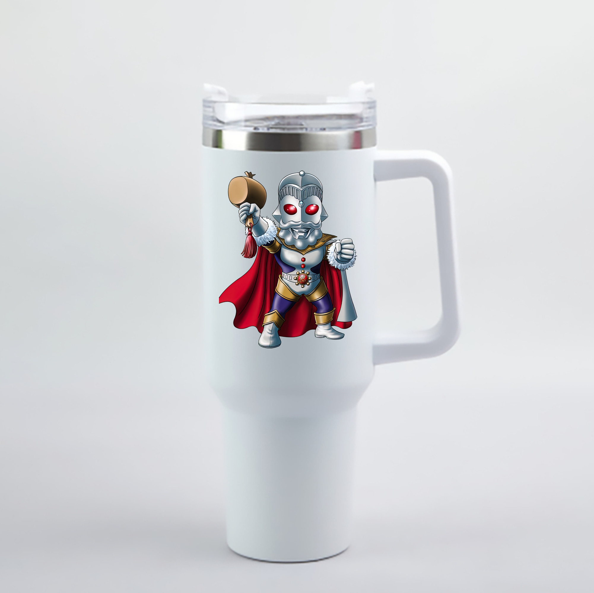 （画像用） ウルトラマン Ultraman 1200mL車用タンブラー - クリスタルステッカー（プラスチックストロー付き）