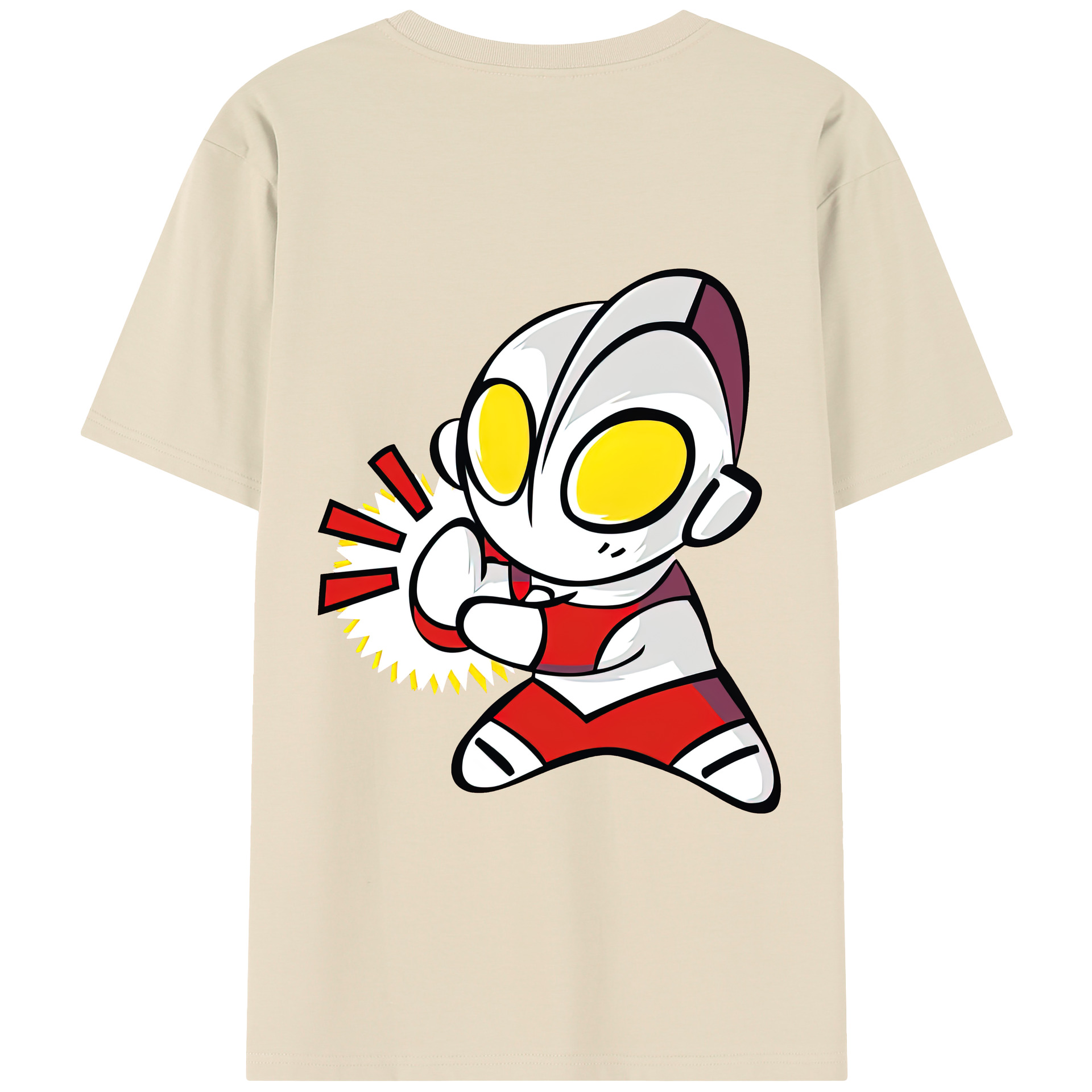 （画像用） ウルトラマン Ultraman 綿100％半袖Tシャツ（背面プリント）