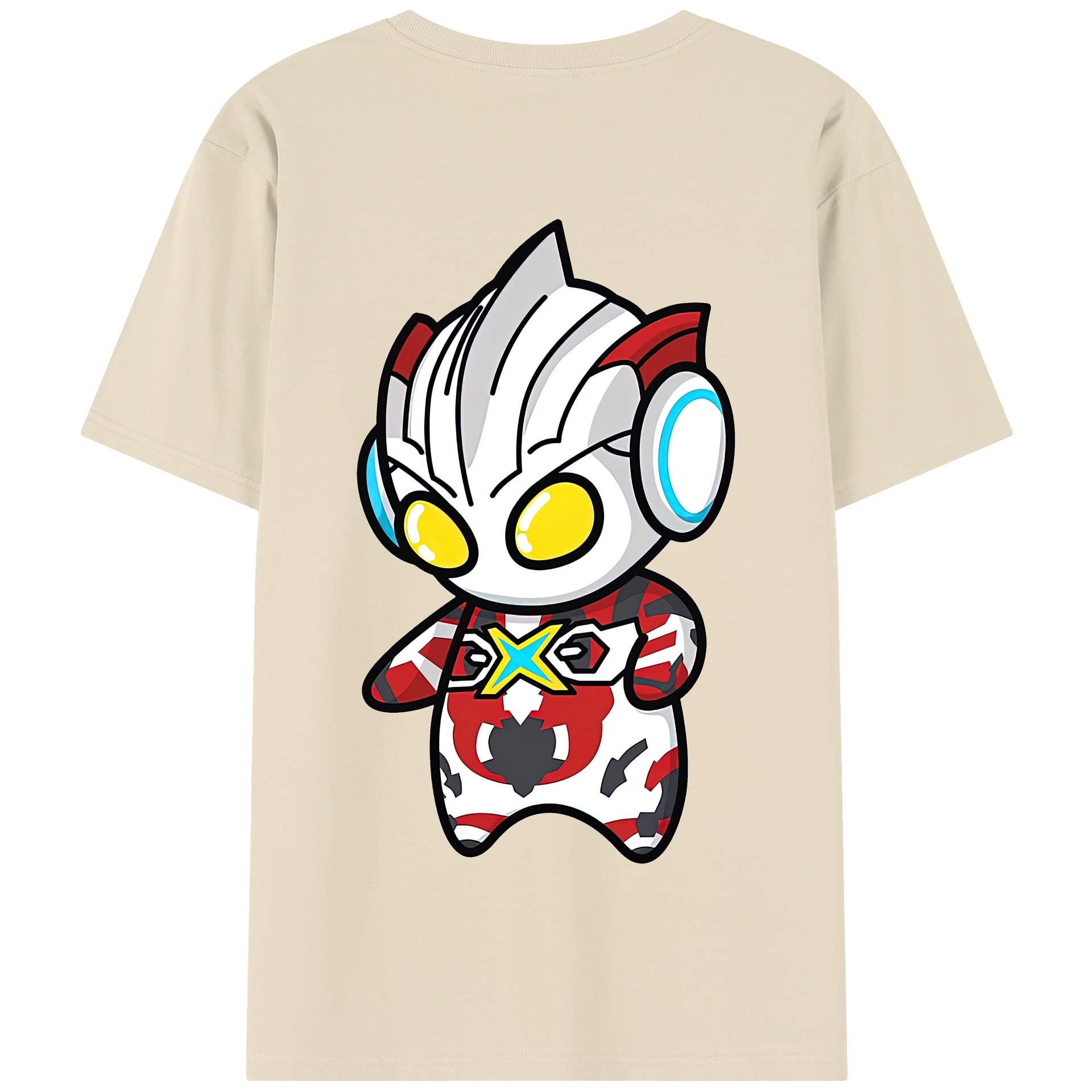 （画像用） ウルトラマン Ultraman 綿100％半袖Tシャツ（背面プリント）