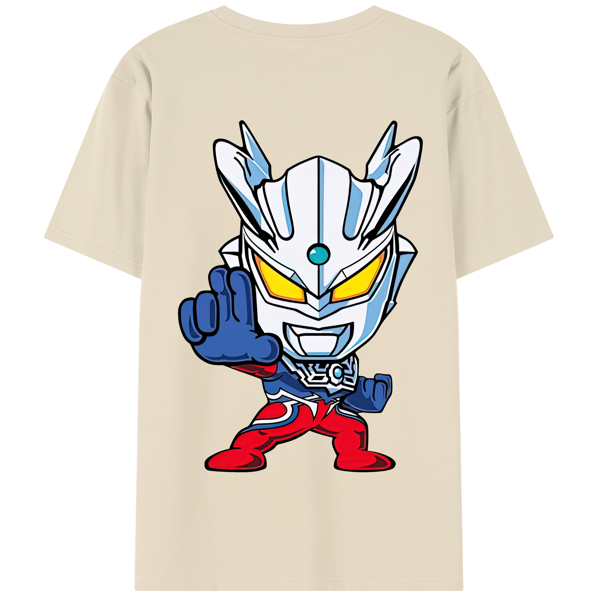 （画像用） ウルトラマン Ultraman 綿100％半袖Tシャツ（背面プリント）