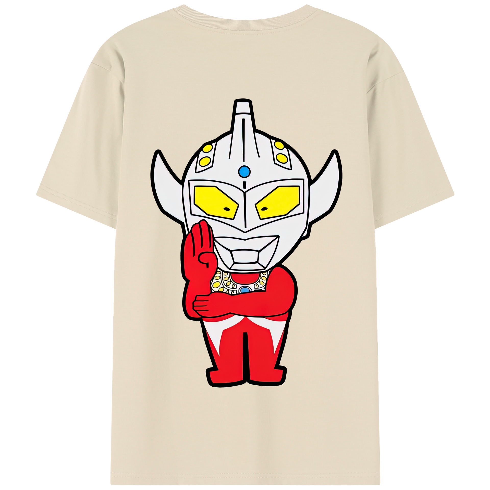 （画像用） ウルトラマン Ultraman 綿100％半袖Tシャツ（背面プリント）