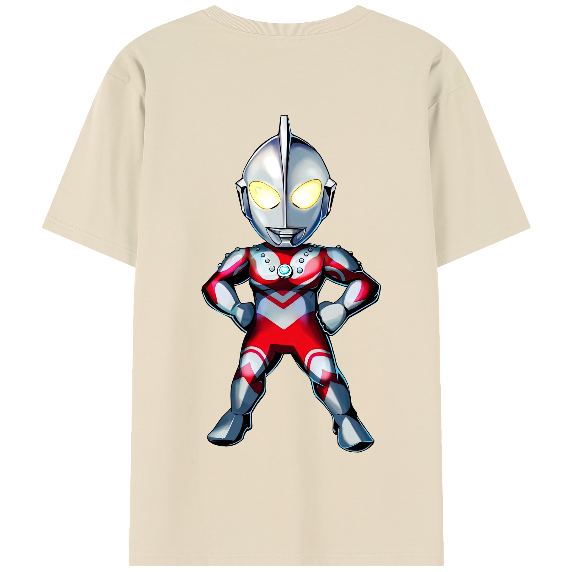 （画像用） ウルトラマン Ultraman 綿100％半袖Tシャツ（背面プリント）