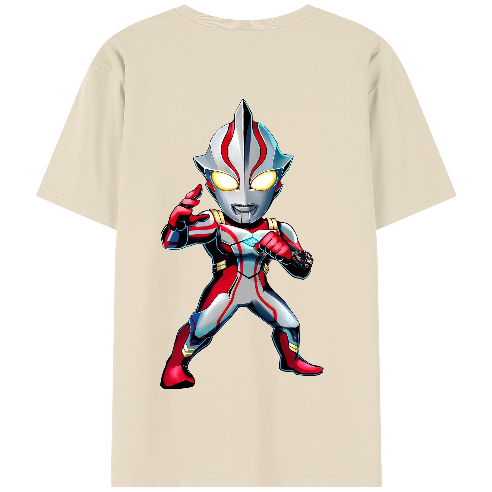 （画像用） ウルトラマン Ultraman 綿100％半袖Tシャツ（背面プリント）