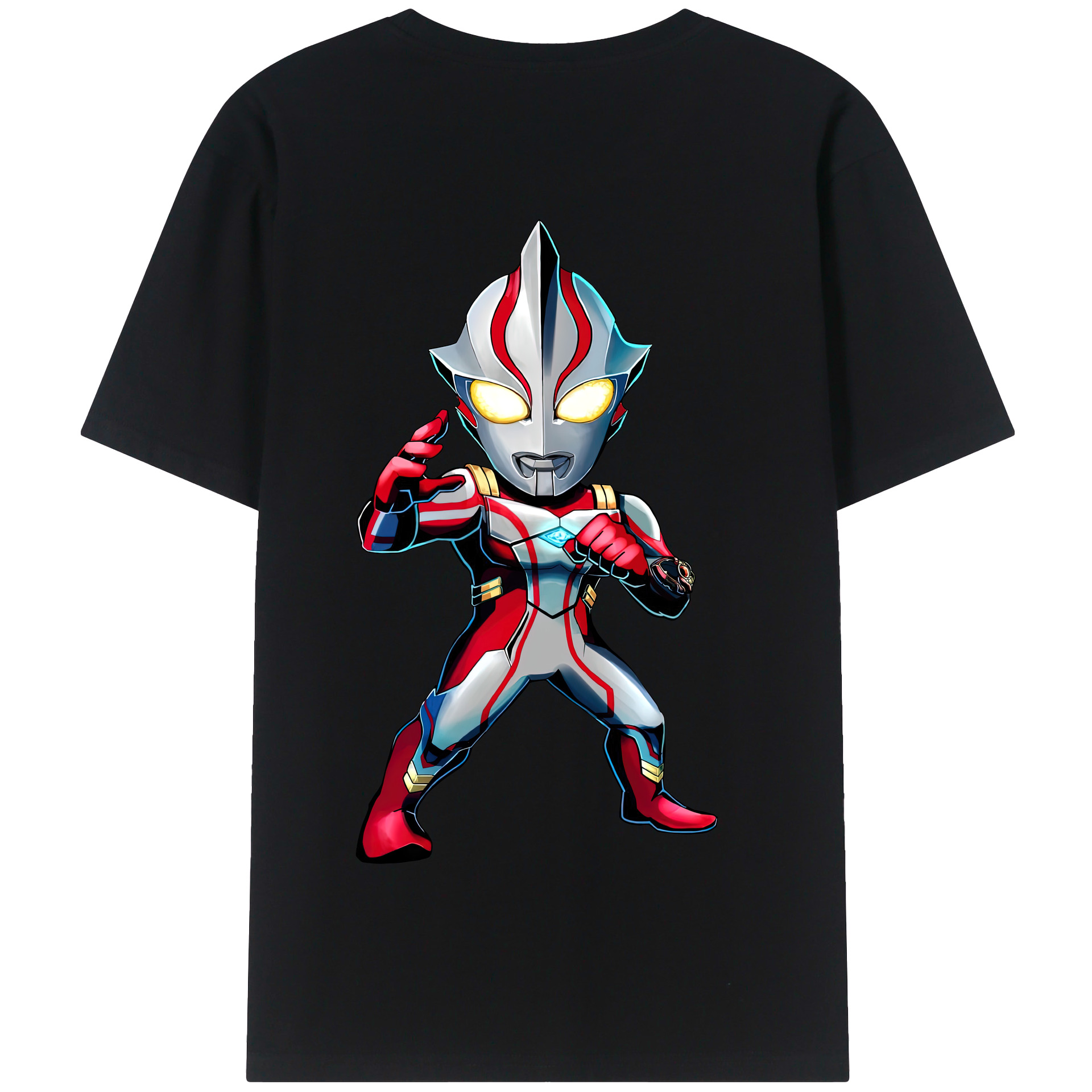 （画像用） ウルトラマン Ultraman 綿100％半袖Tシャツ（背面プリント）
