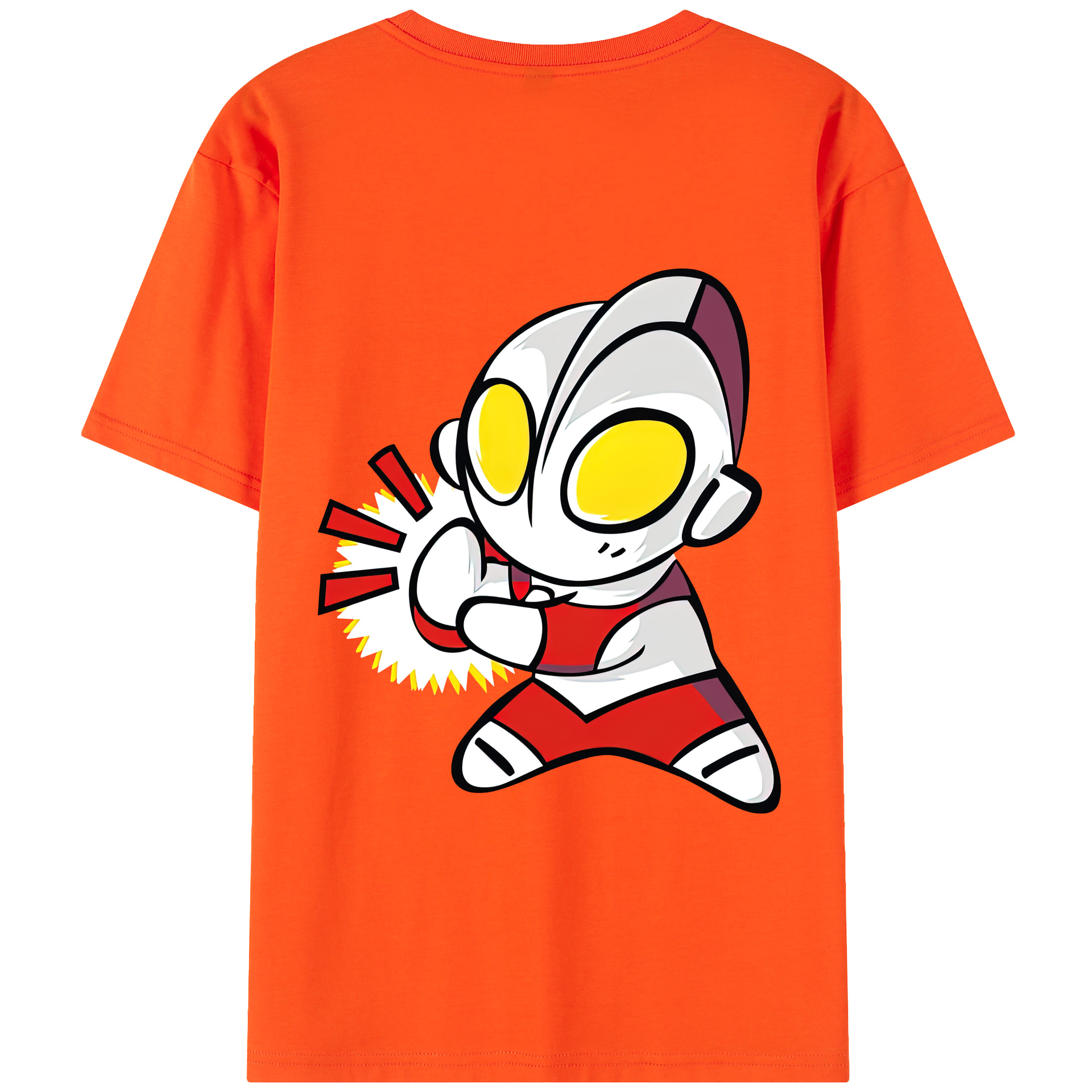 （画像用） ウルトラマン Ultraman 綿100％半袖Tシャツ（背面プリント）