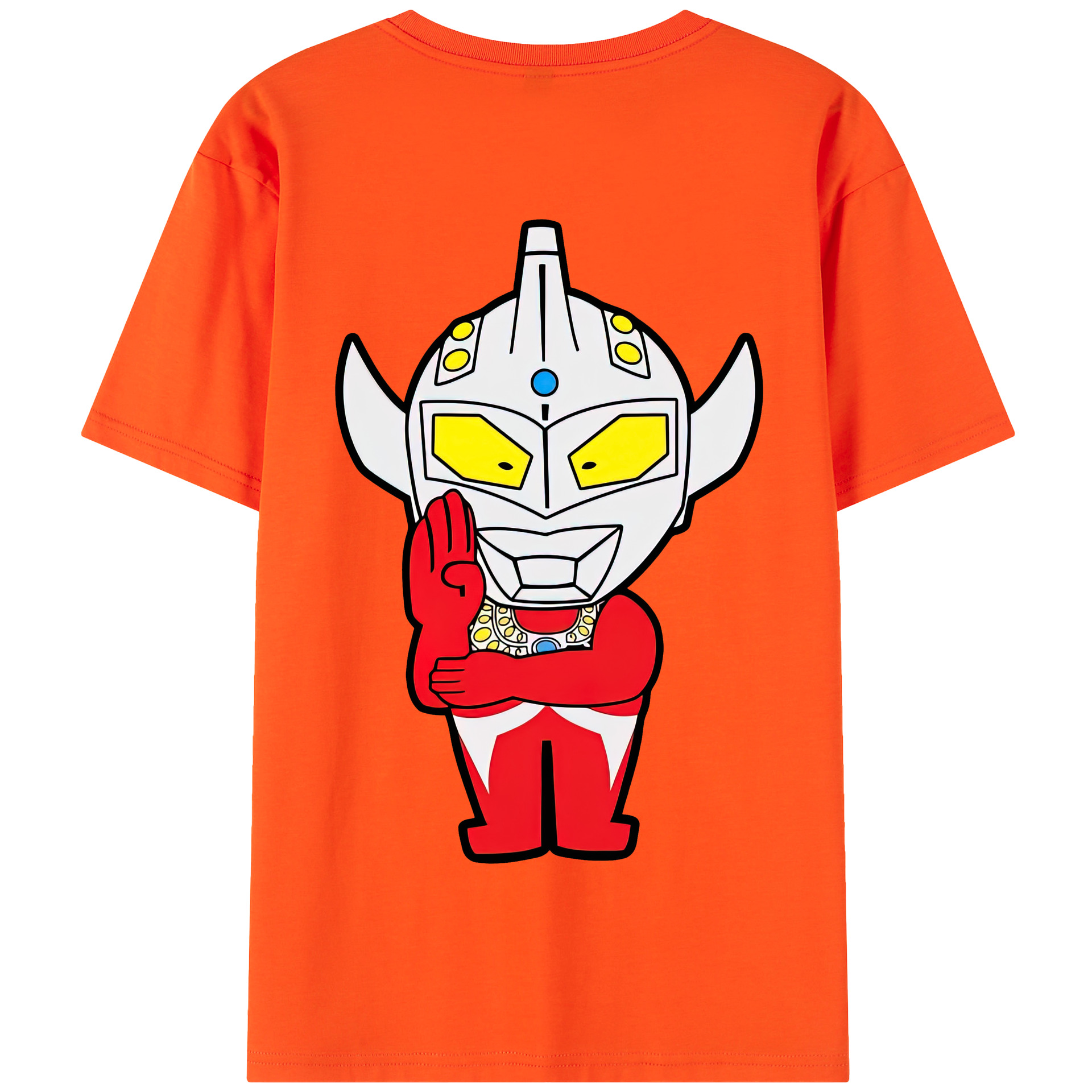 （画像用） ウルトラマン Ultraman 綿100％半袖Tシャツ（背面プリント）