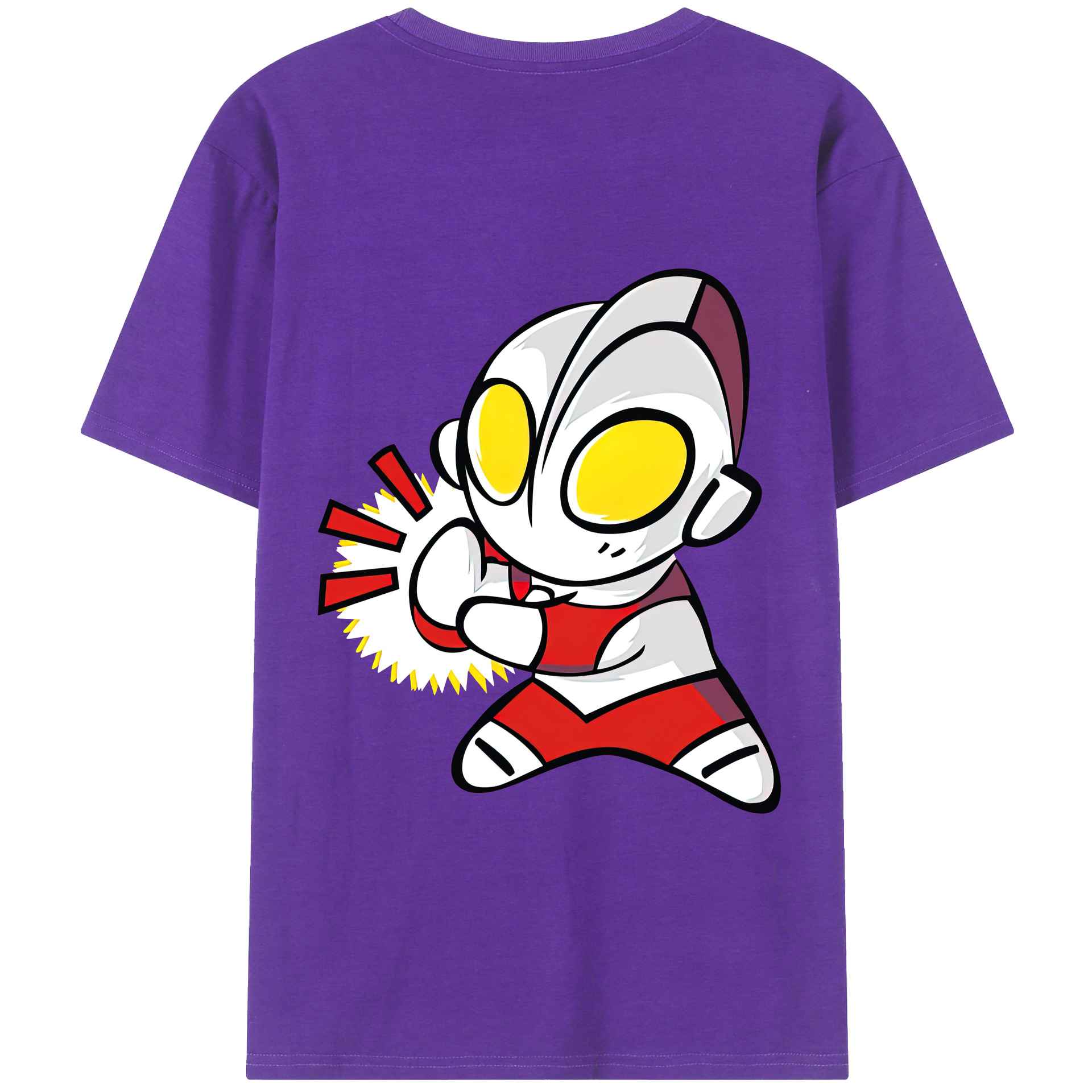 （画像用） ウルトラマン Ultraman 綿100％半袖Tシャツ（背面プリント）